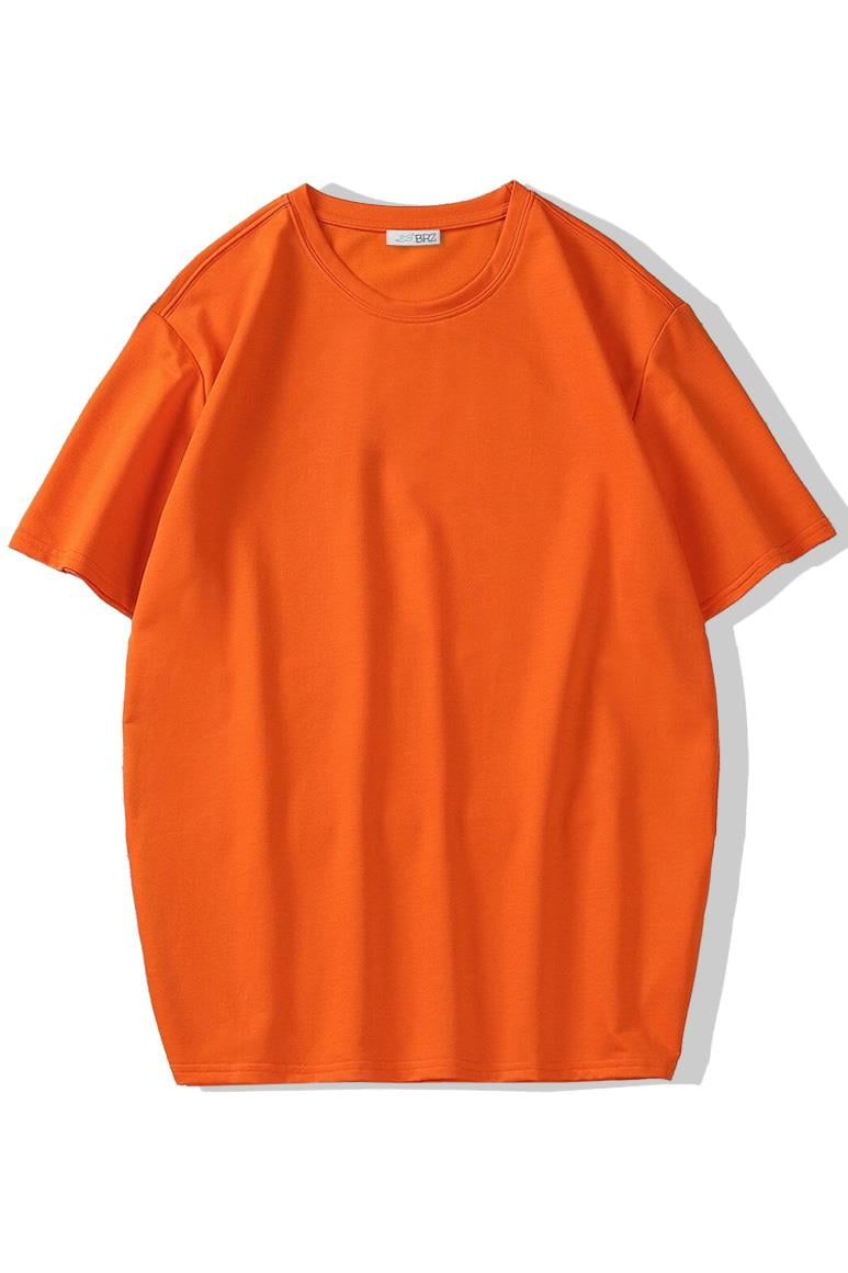 BRZ Collection Unisex Oversize T-shirt Turuncu