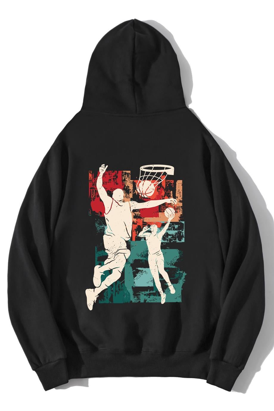 BRZ Collection Unisex Oversize Basketball Silhouette Hoodie