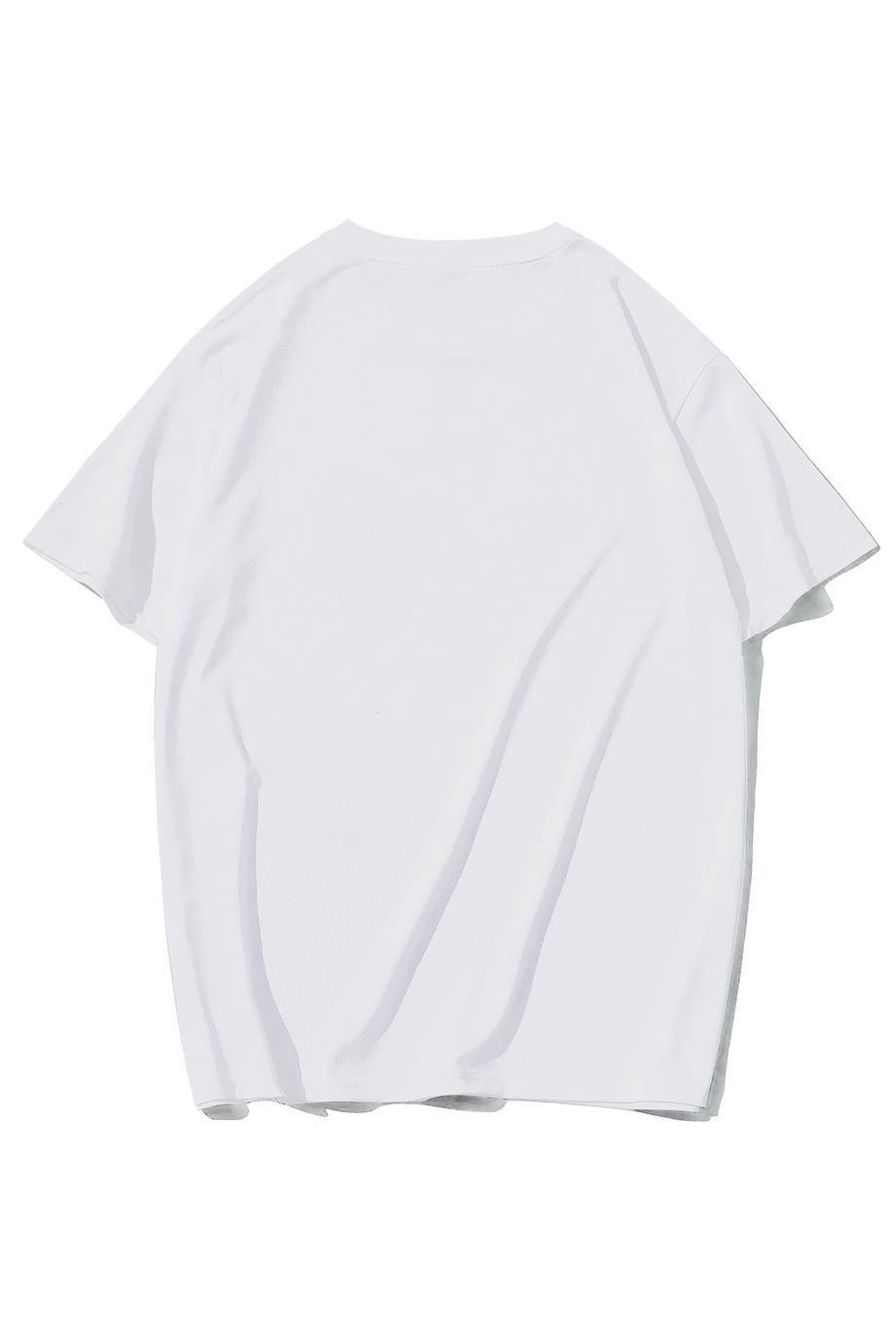 BRZ Collection Unisex Oversize (BEYAZ) Kanye West Hello Kitty Rare Item T-shirt (BEYAZ)