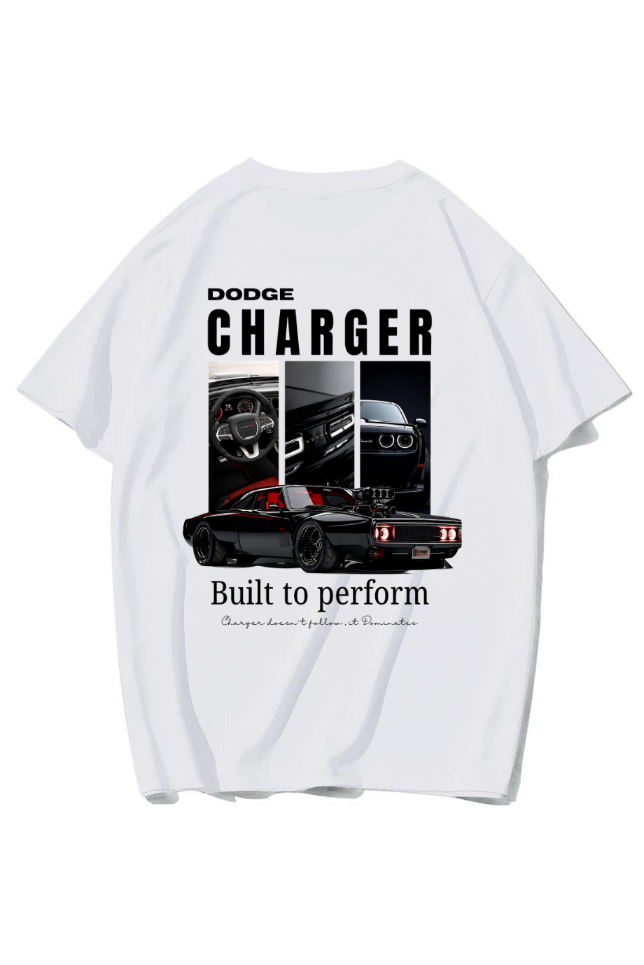 BRZ Collection Unisex Oversize Built To Perform T-shirt (BEYAZ)
