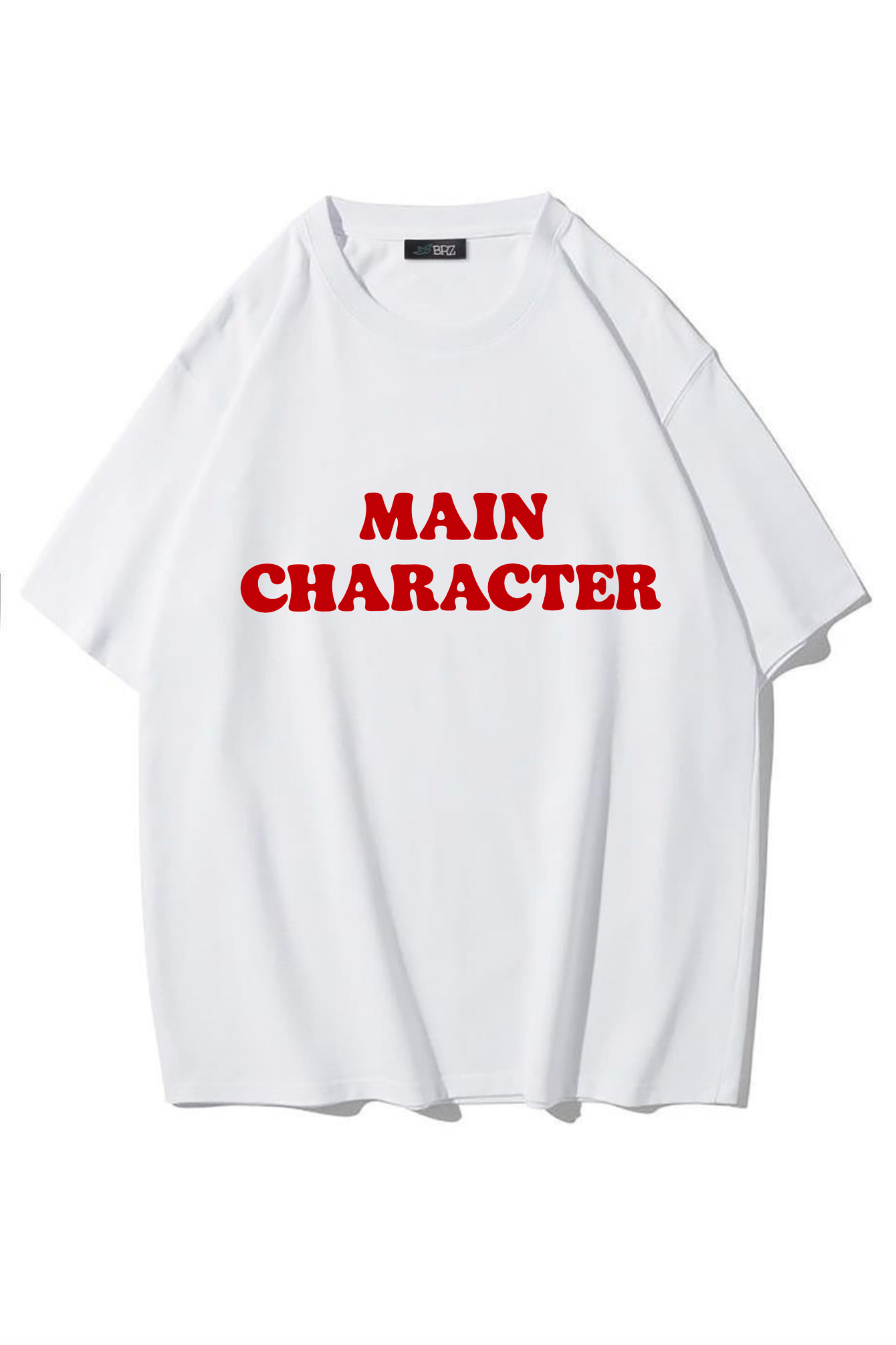 BRZ Collection Unisex Oversize Character T-shirt (BEYAZ)