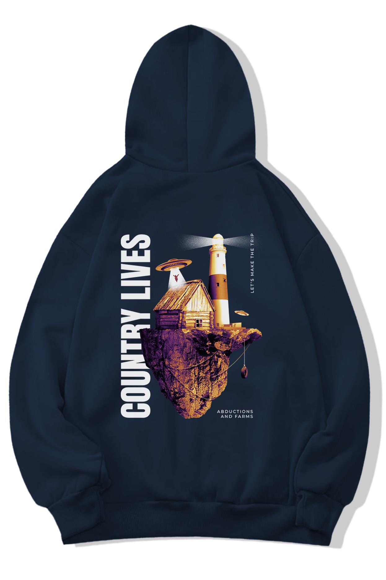 BRZ Collection Unisex Oversize Country Lives Hoodie