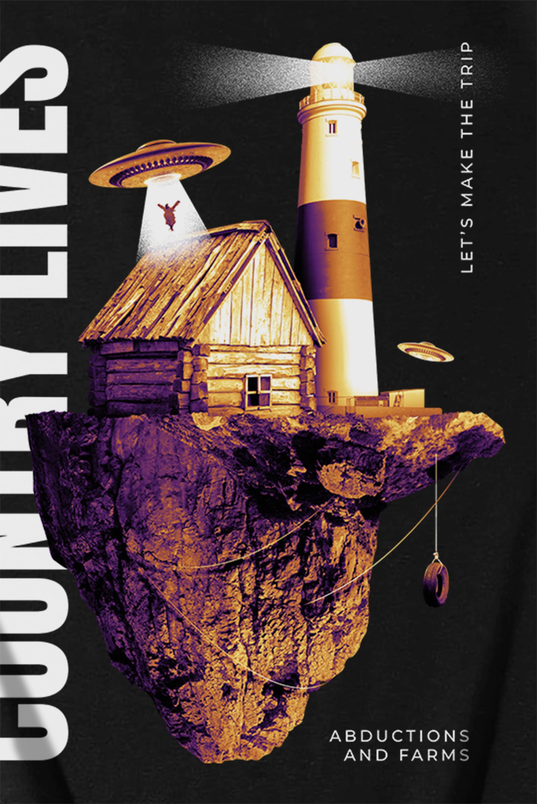 BRZ Collection Unisex Oversize Country Lives T-shirt