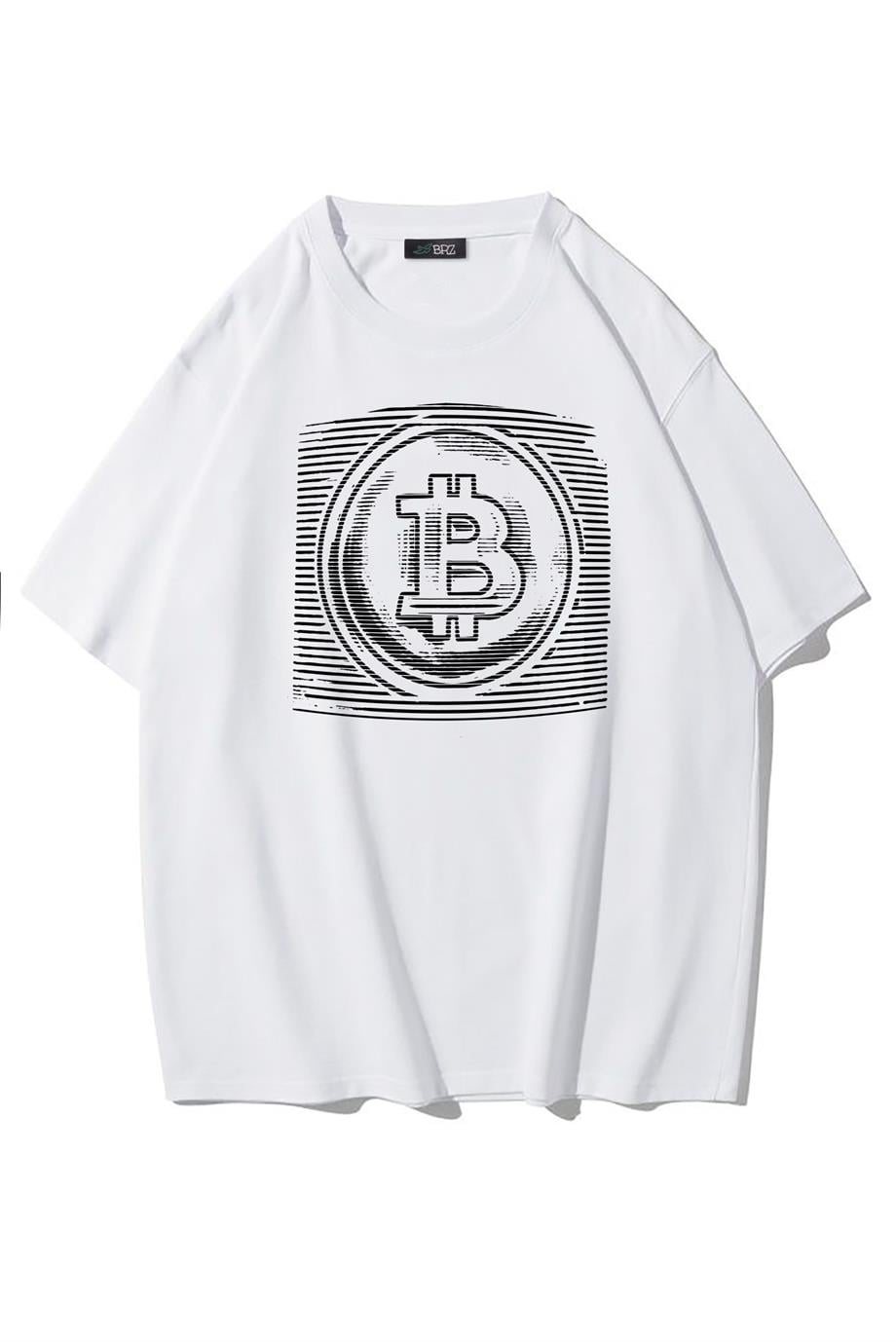 BRZ Collection Unisex Oversize Crypto static Bitcoin T-shirt