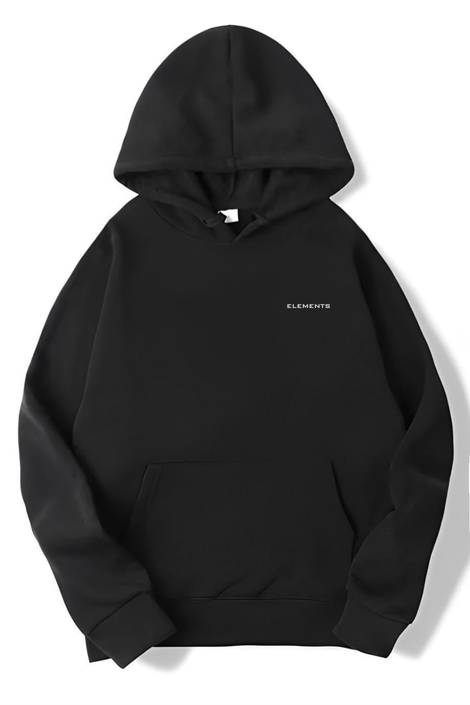 BRZ Collection Unisex Oversize From Another Point Of View Hoodie Siyah