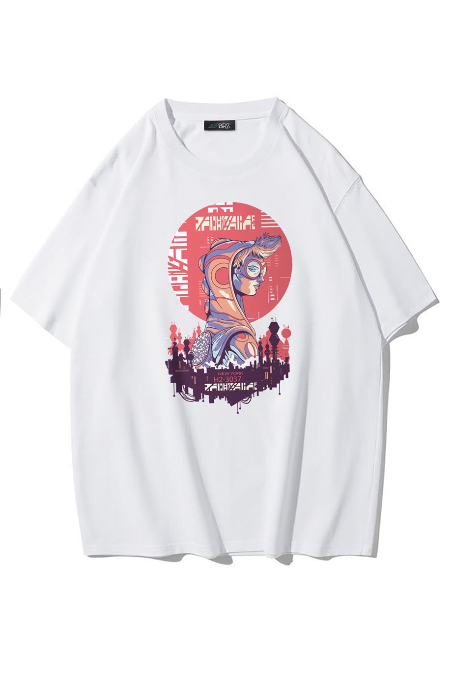BRZ Collection Unisex Oversize Cyberpunk T-shirt