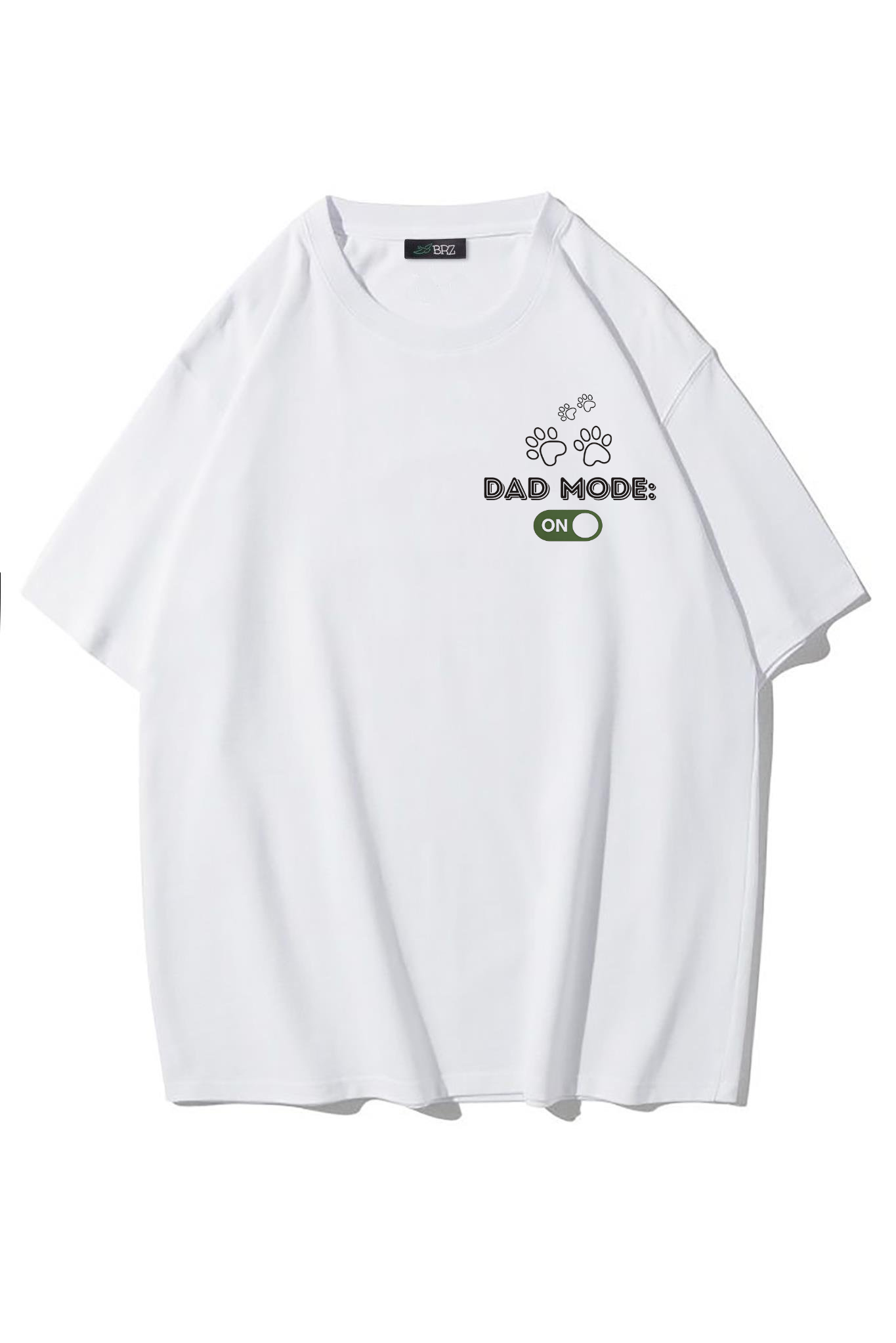 BRZ Collection Unisex Oversize Dad Mode T-shirt (BEYAZ)