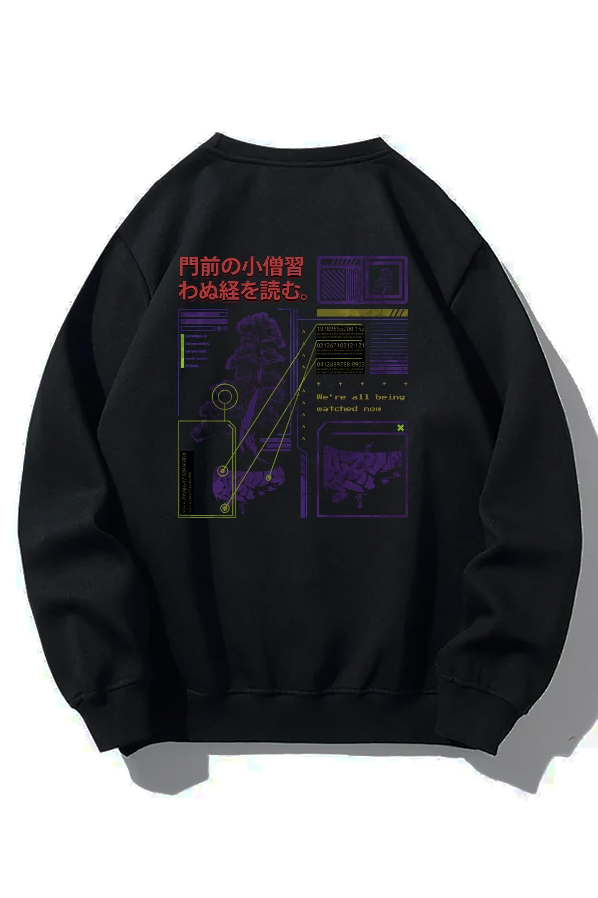 BRZ Collection Unisex Oversize Digital Brain Sweatshirt