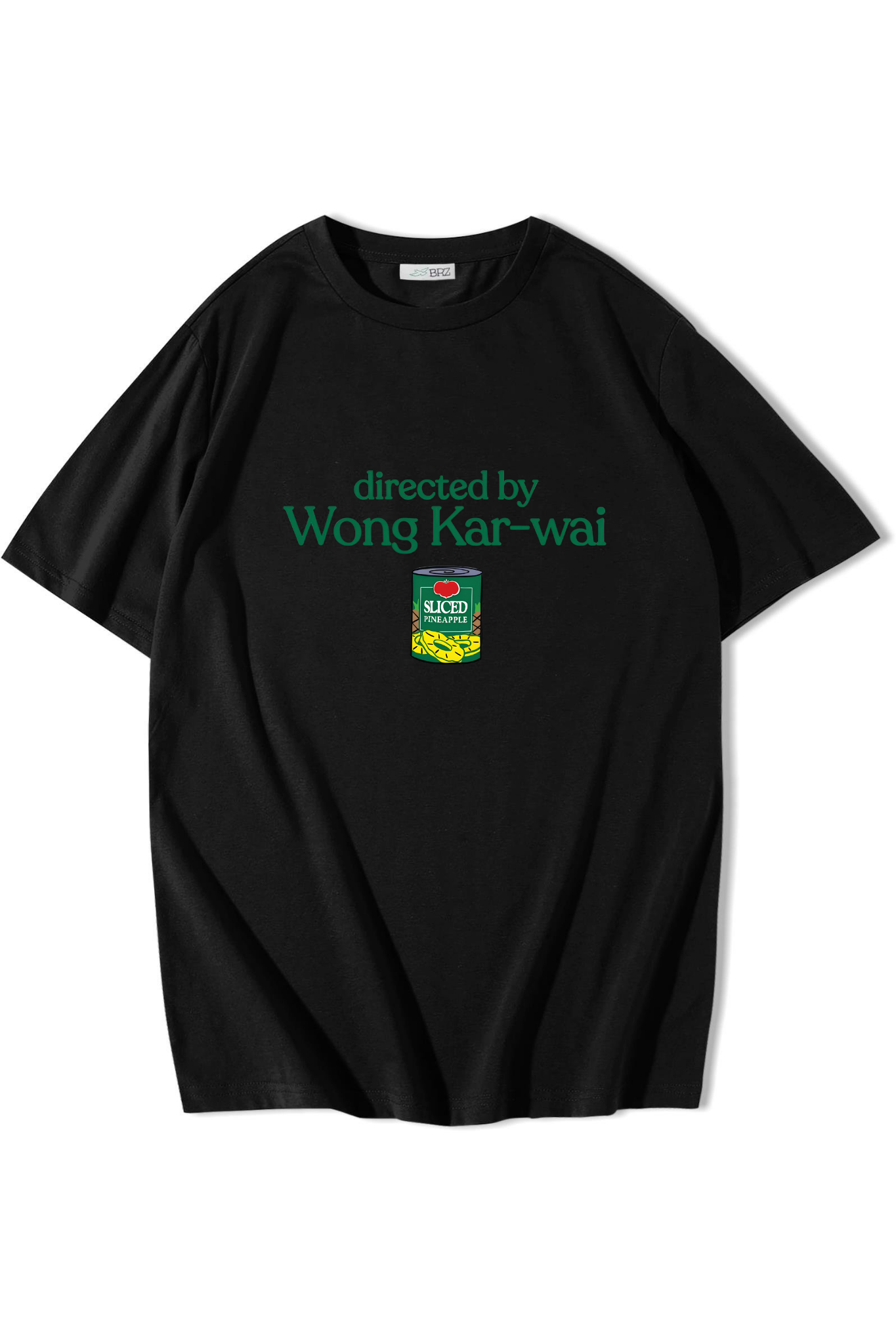 BRZ Collection Unisex Oversize Directed By Wong Kar-wai T-shirt Siyah