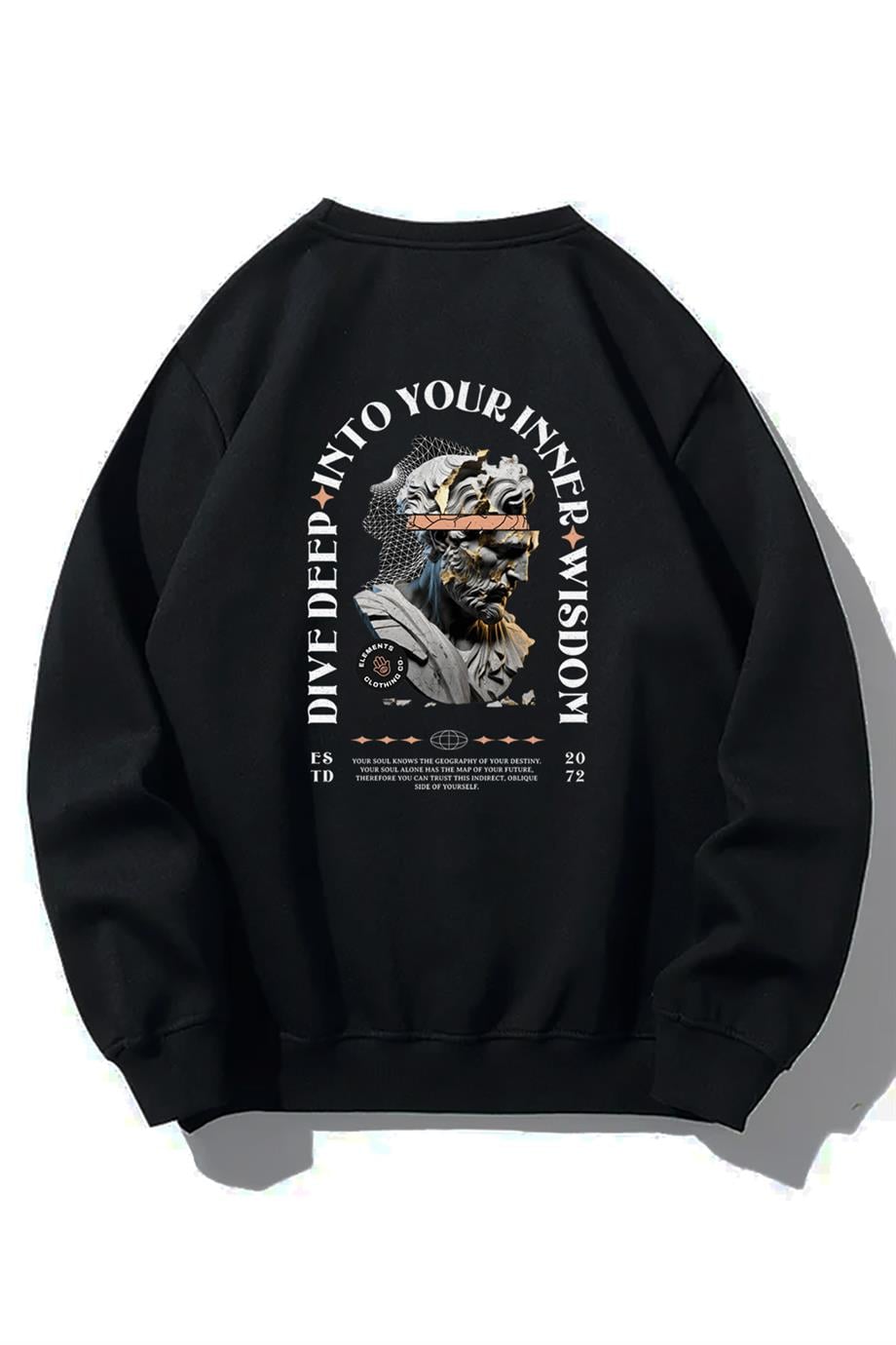 BRZ Collection Unisex Oversize Dive Deep Sweatshirt