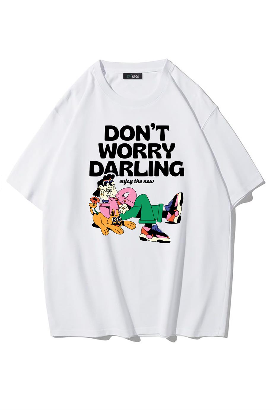 BRZ Collection Unisex Oversize Dont Worry T-shirt