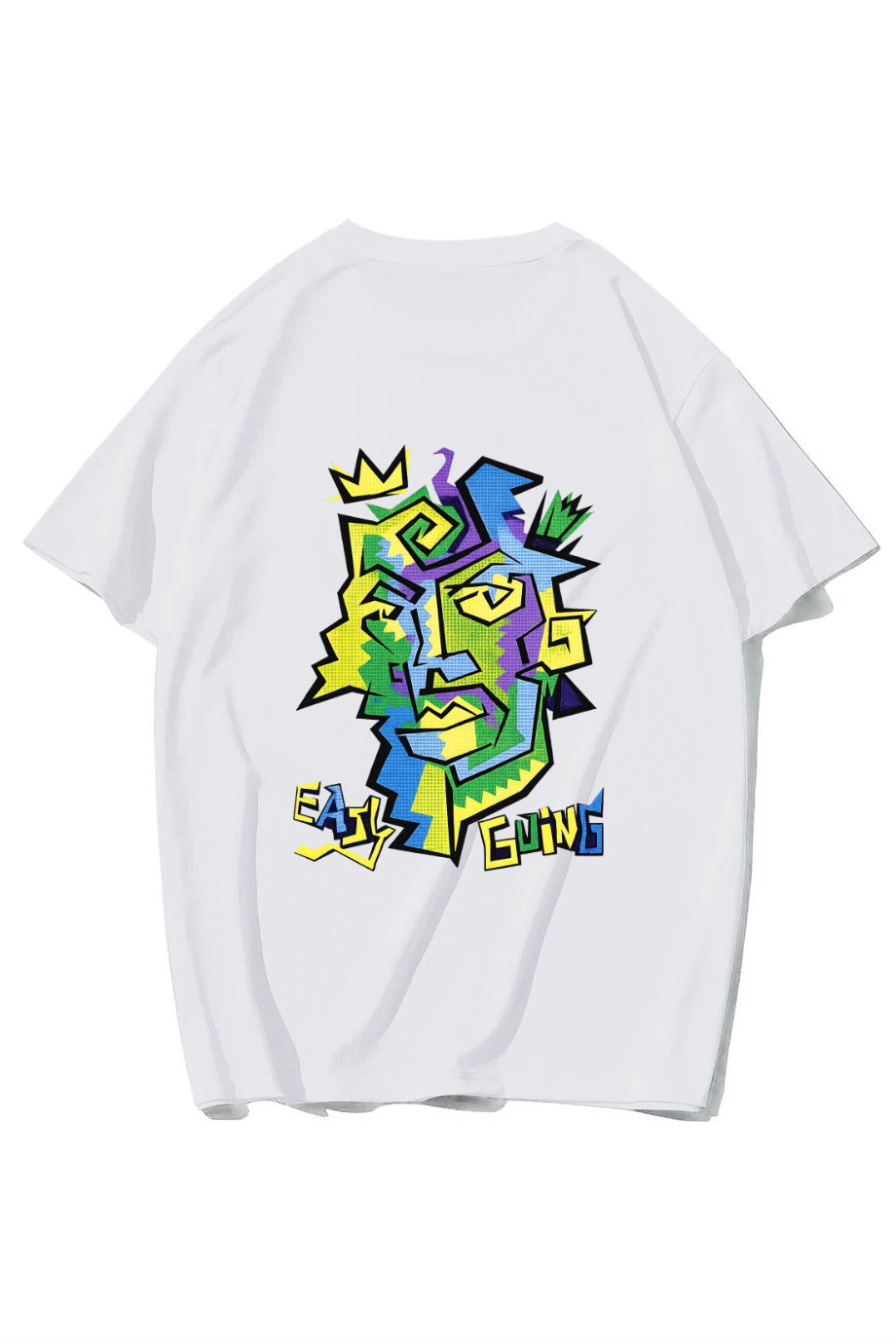 BRZ Collection Unisex Oversize Easy Going T-shirt (BEYAZ)