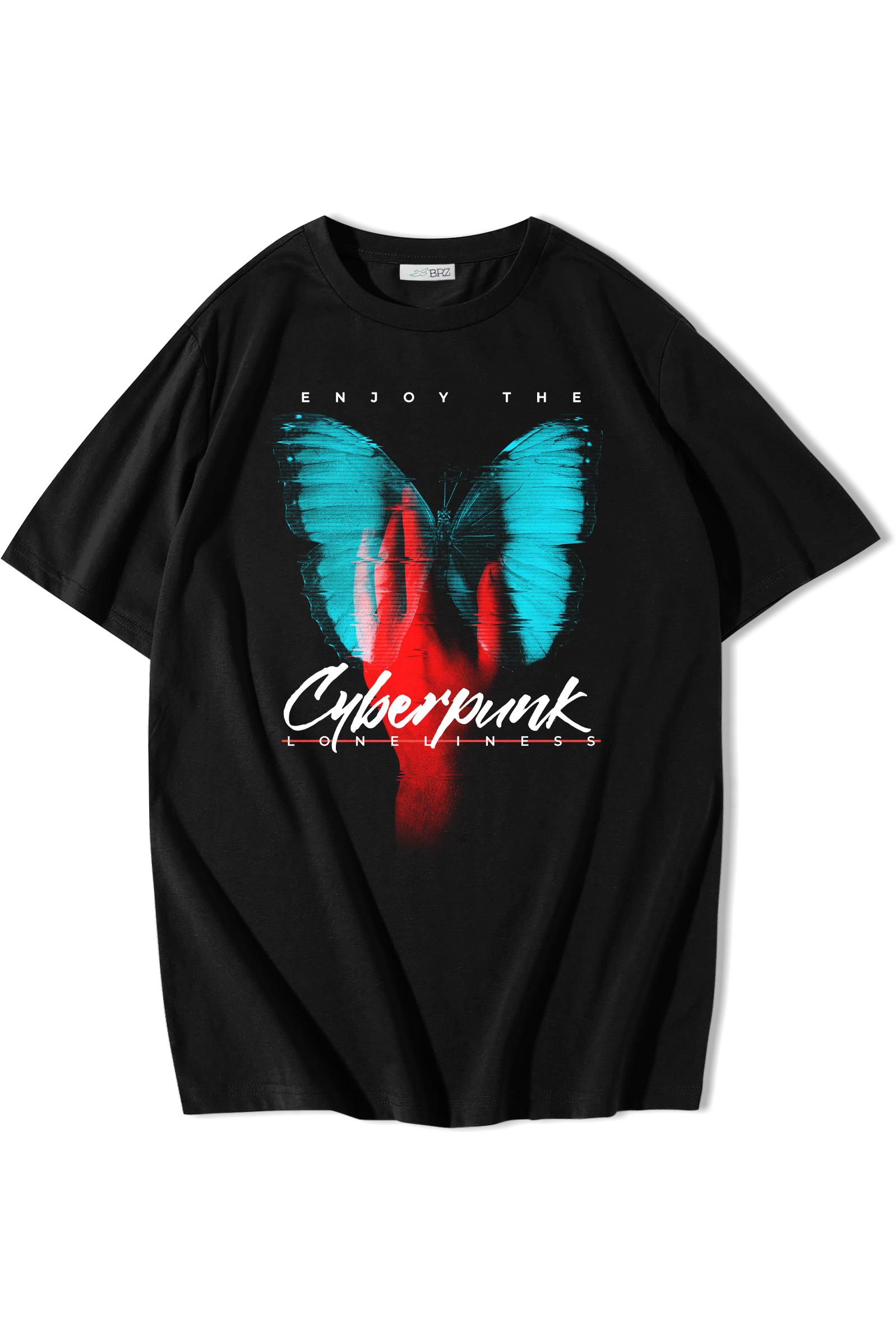 BRZ Collection Unisex Oversize Enjoy The Cyberpunk T-shirt