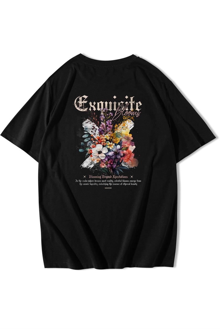 BRZ Collection Unisex Oversize Exquisite Blooms T-shirt