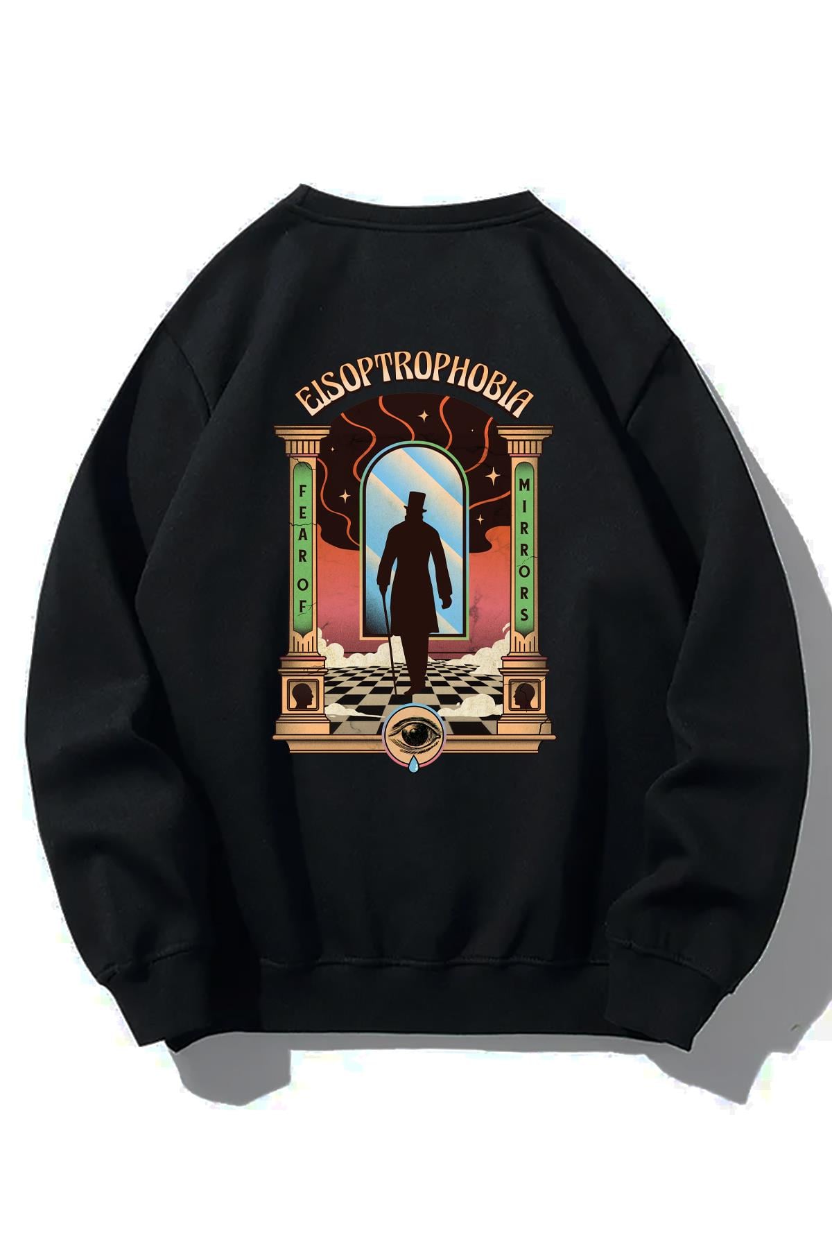 BRZ Collection Unisex Oversize Fear of Mirrors Sweatshirt