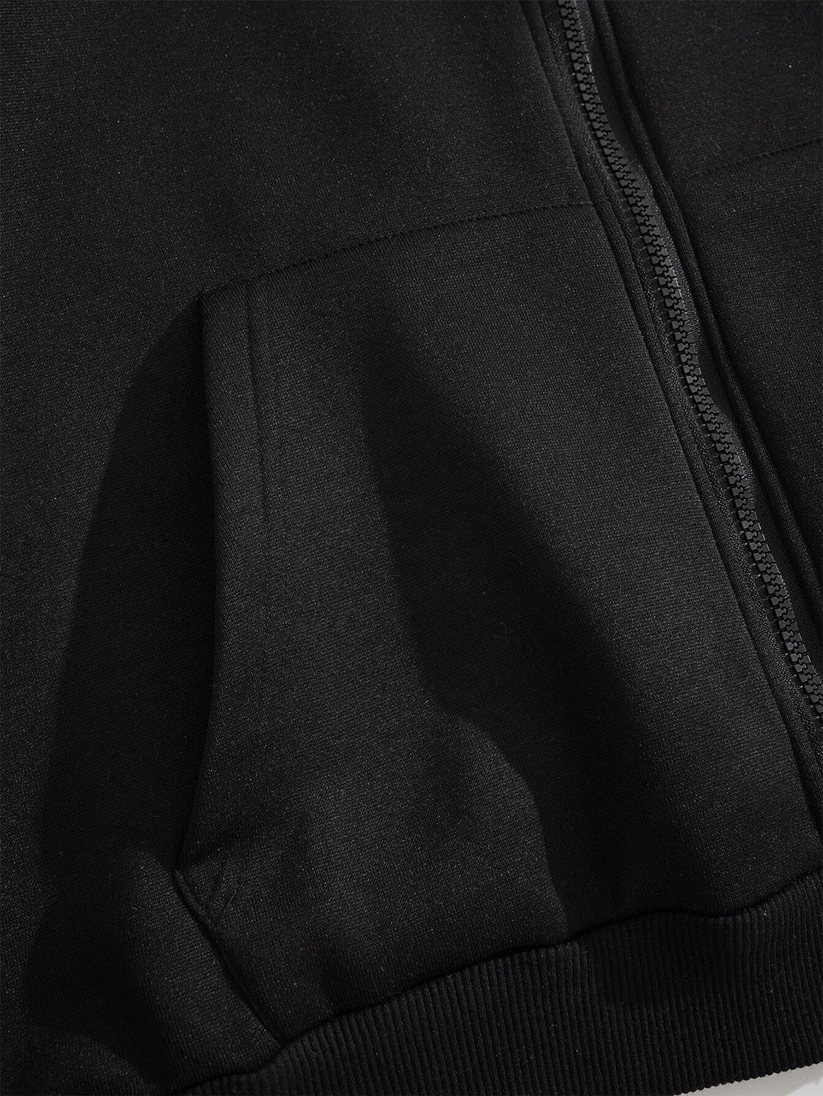 BRZ Collection Unisex Oversize Asian Street Fermuarlı Hoodie