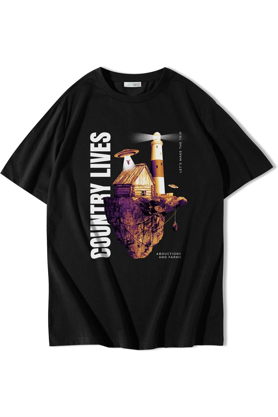 BRZ Collection Unisex Oversize Country Lives T-shirt