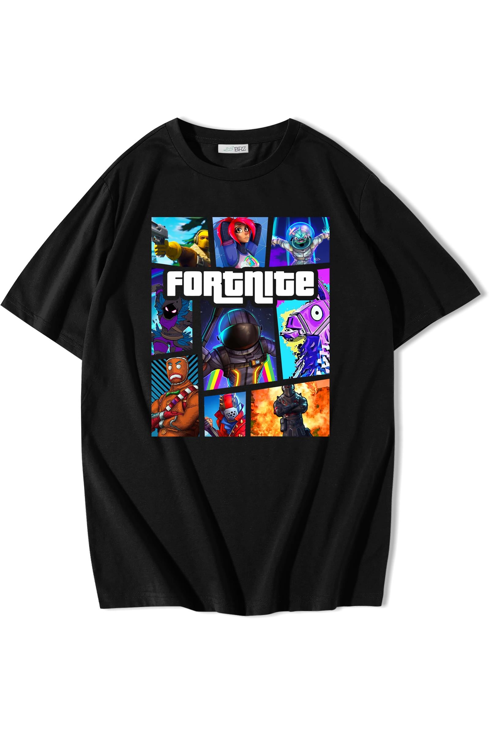 BRZ Collection Unisex Oversize Fortnite GTA T-shirt
