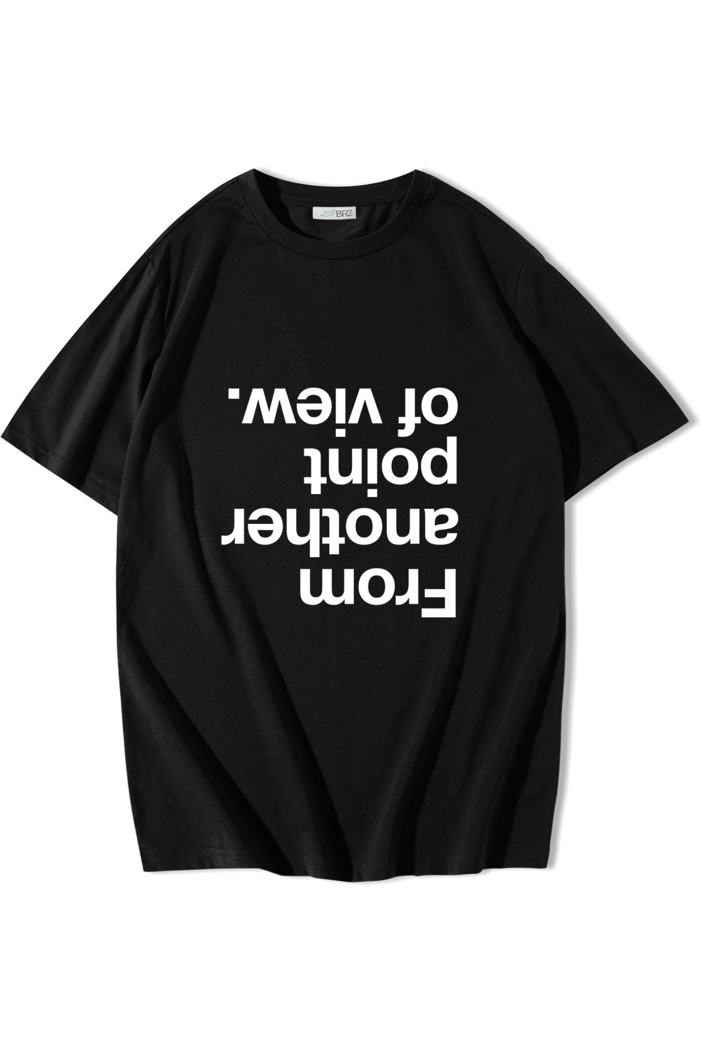 BRZ Collection Unisex Oversize From Another Point Of View T-shirt Siyah