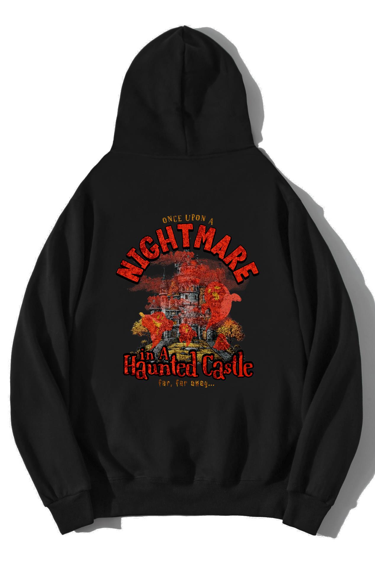 BRZ Collection Unisex Oversize Haunted Castle Hoodie