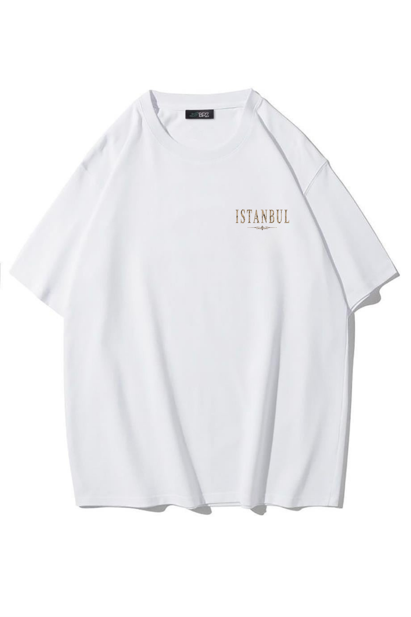 BRZ Collection Unisex Oversize Heritage Is Timeless Istanbul T-shirt (BEYAZ)