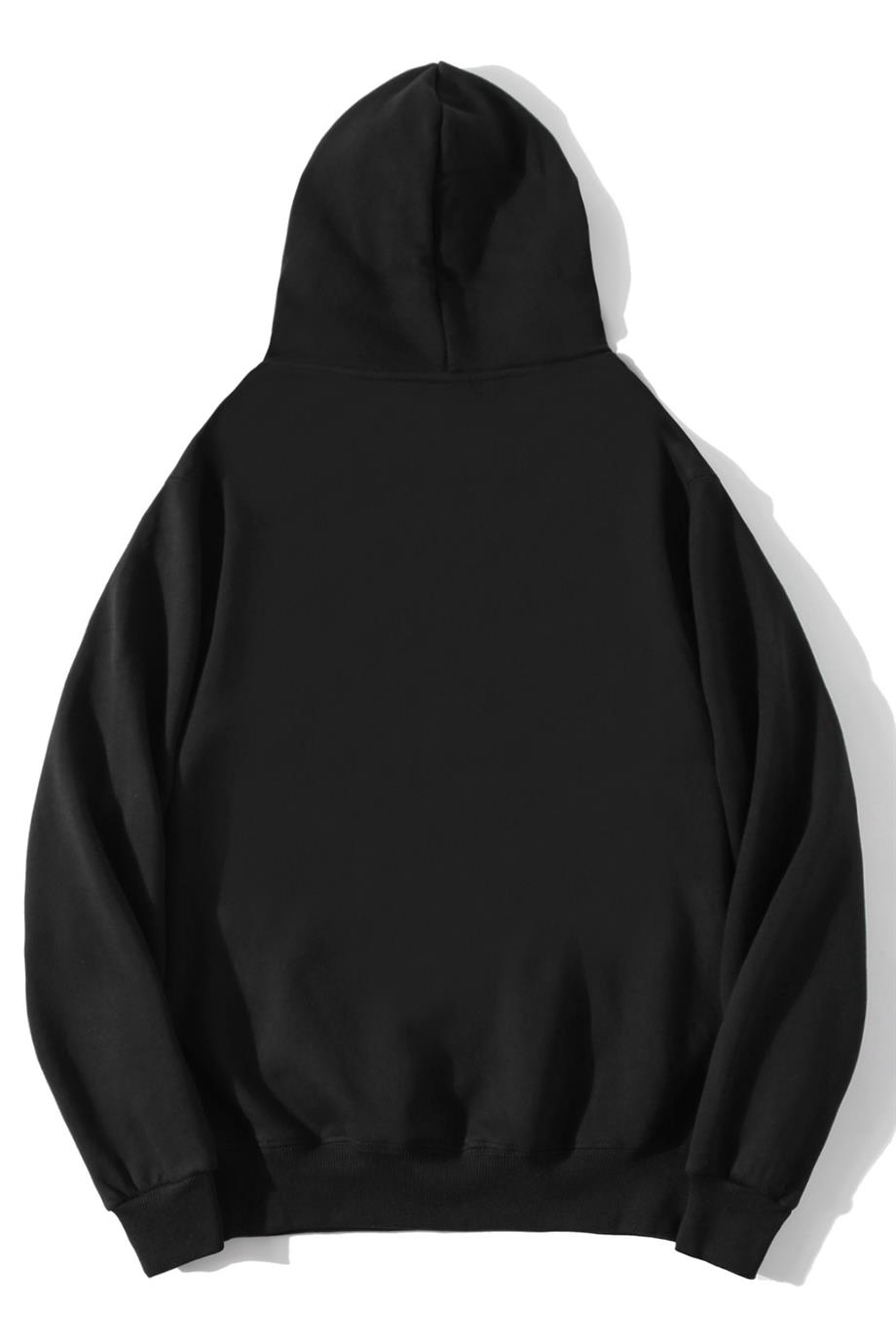 BRZ Collection Unisex Oversize Icardi9 Baskılı Hoodie