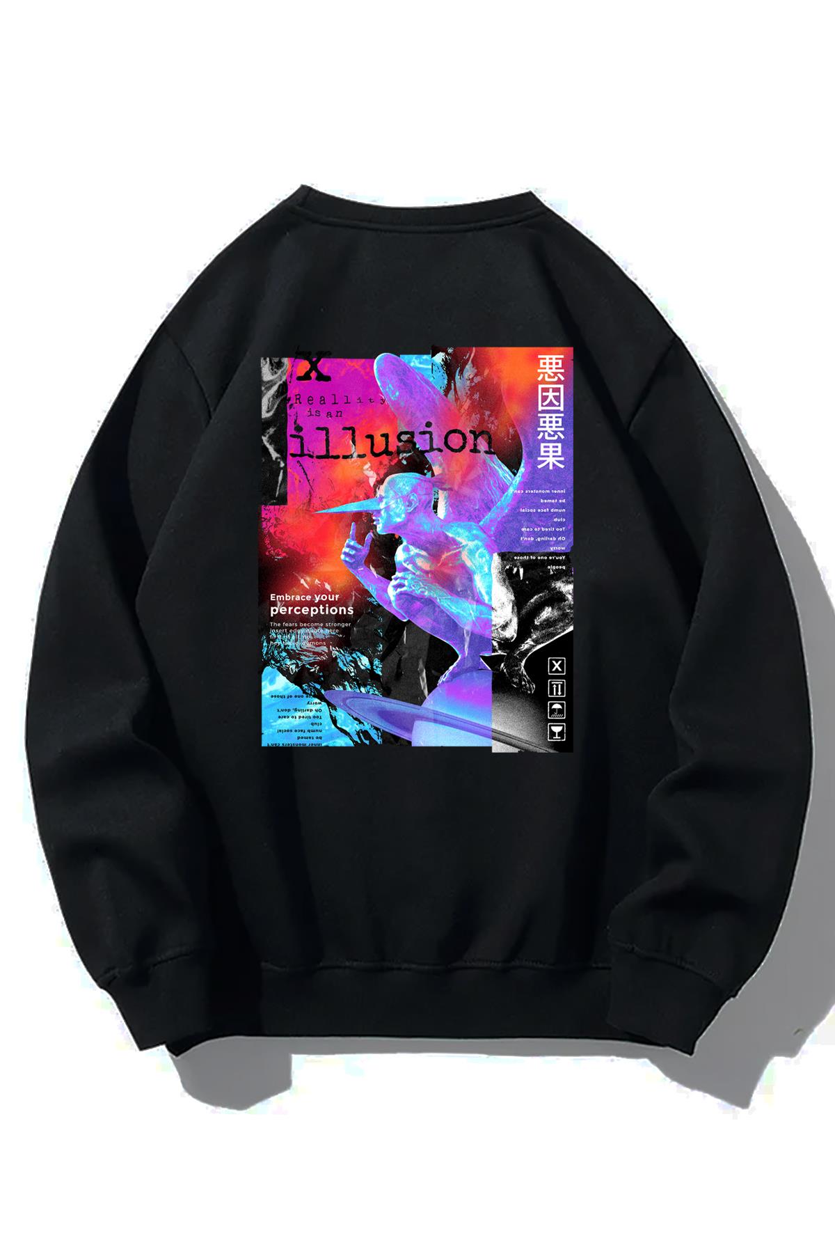 BRZ Collection Unisex Oversize Illusion Sweatshirt