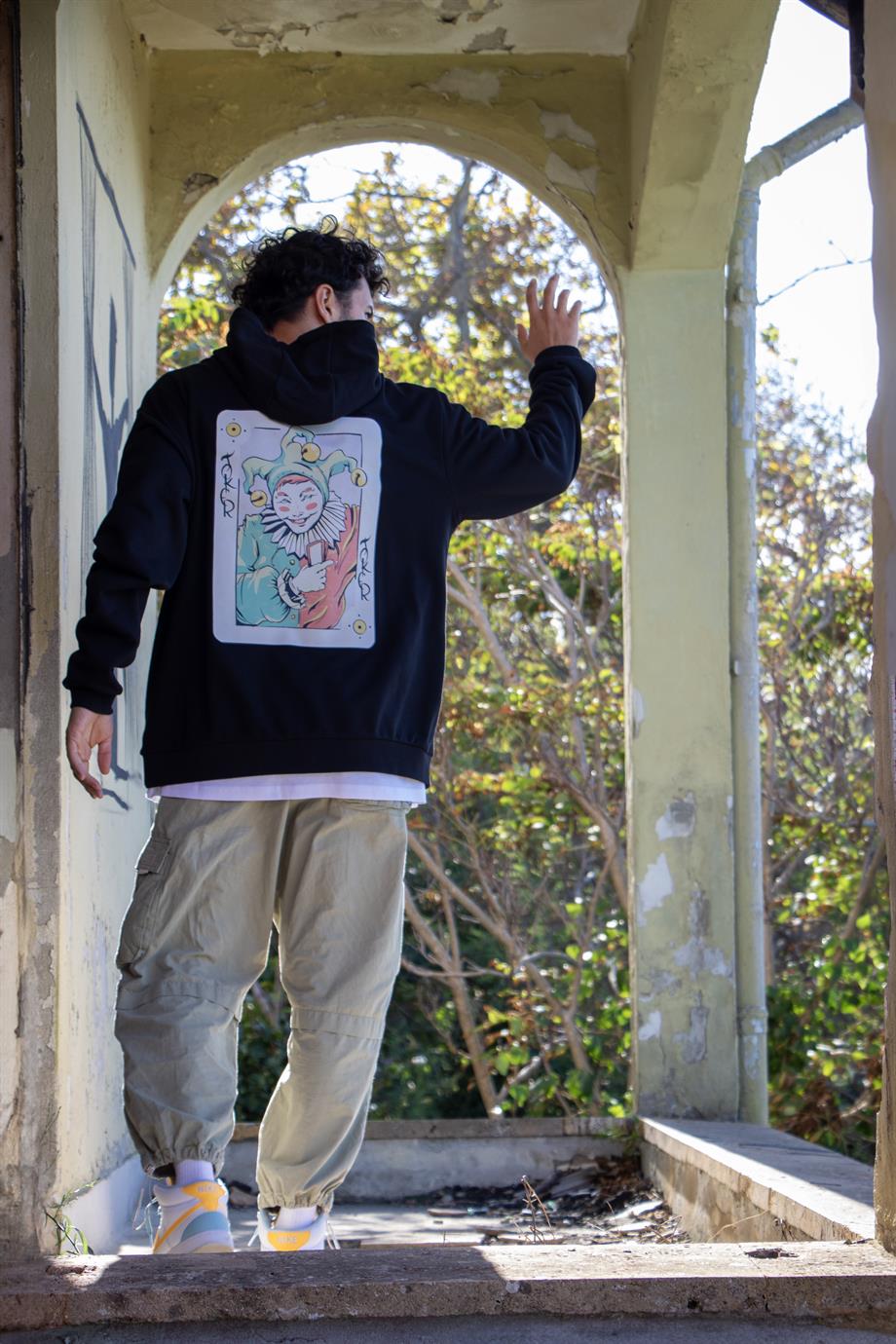 BRZ Collection Unisex Oversize Joker Illustration Sweatshirt Hoodie