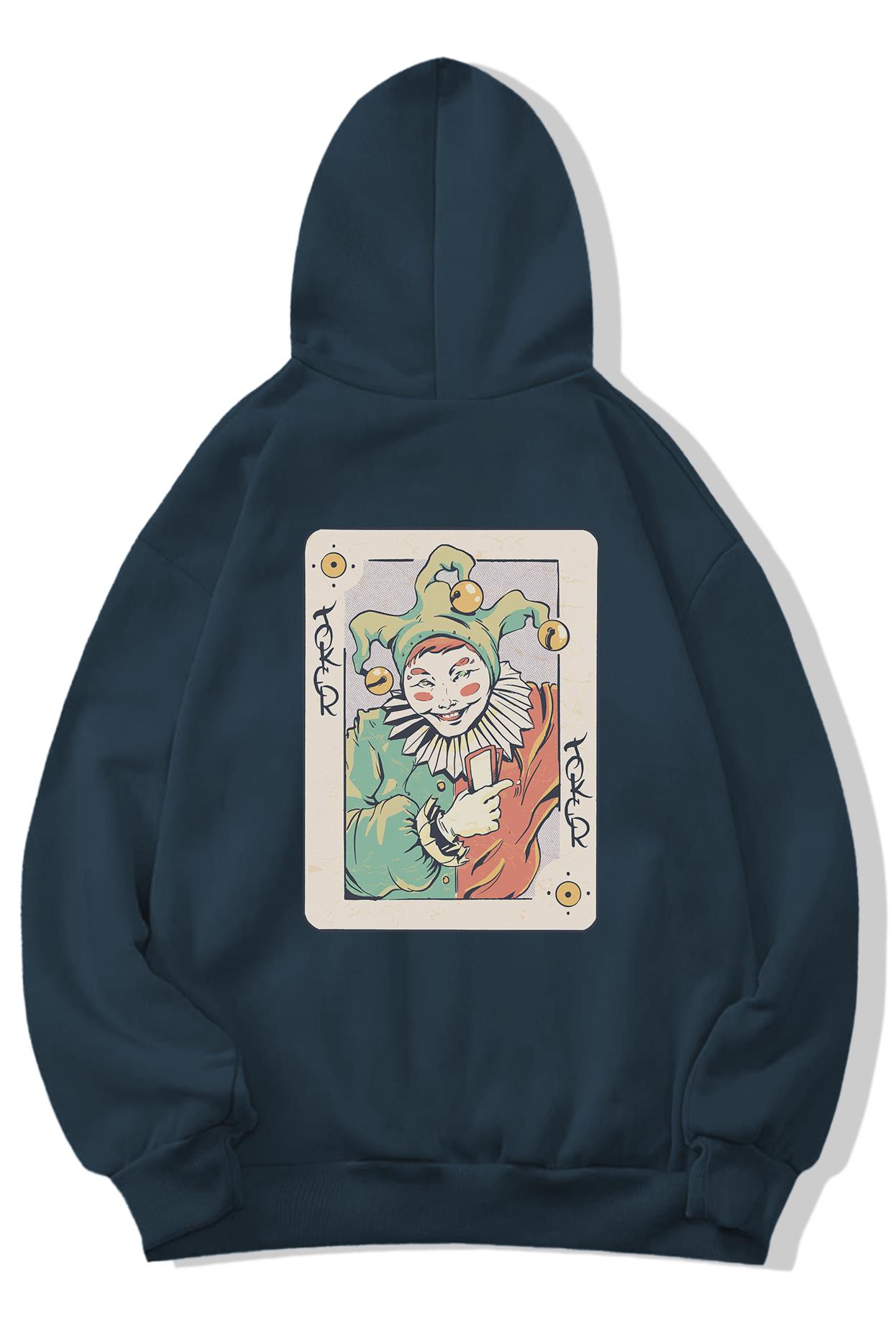 BRZ Collection Unisex Oversize Joker Illustration Sweatshirt Hoodie