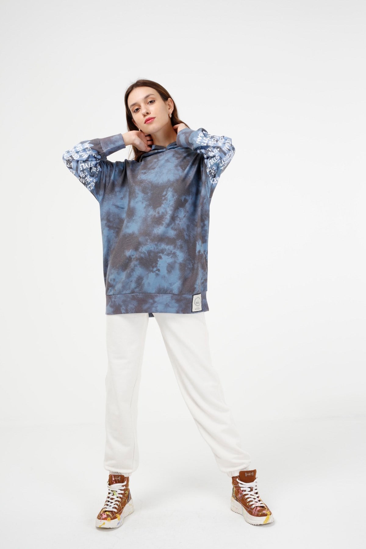 BRZ Collection Unisex Oversize Kapüşonlu Sweatshirt