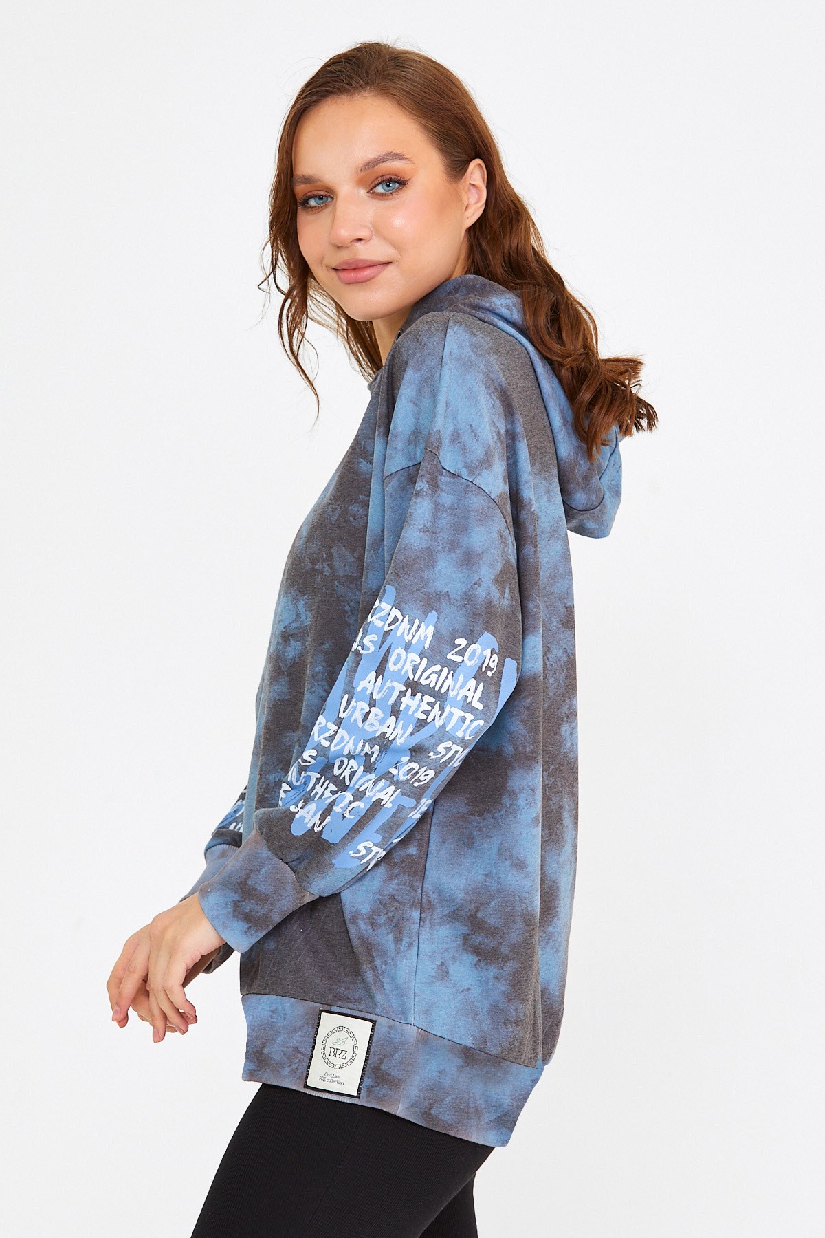 BRZ Collection Unisex Oversize Kapüşonlu Sweatshirt