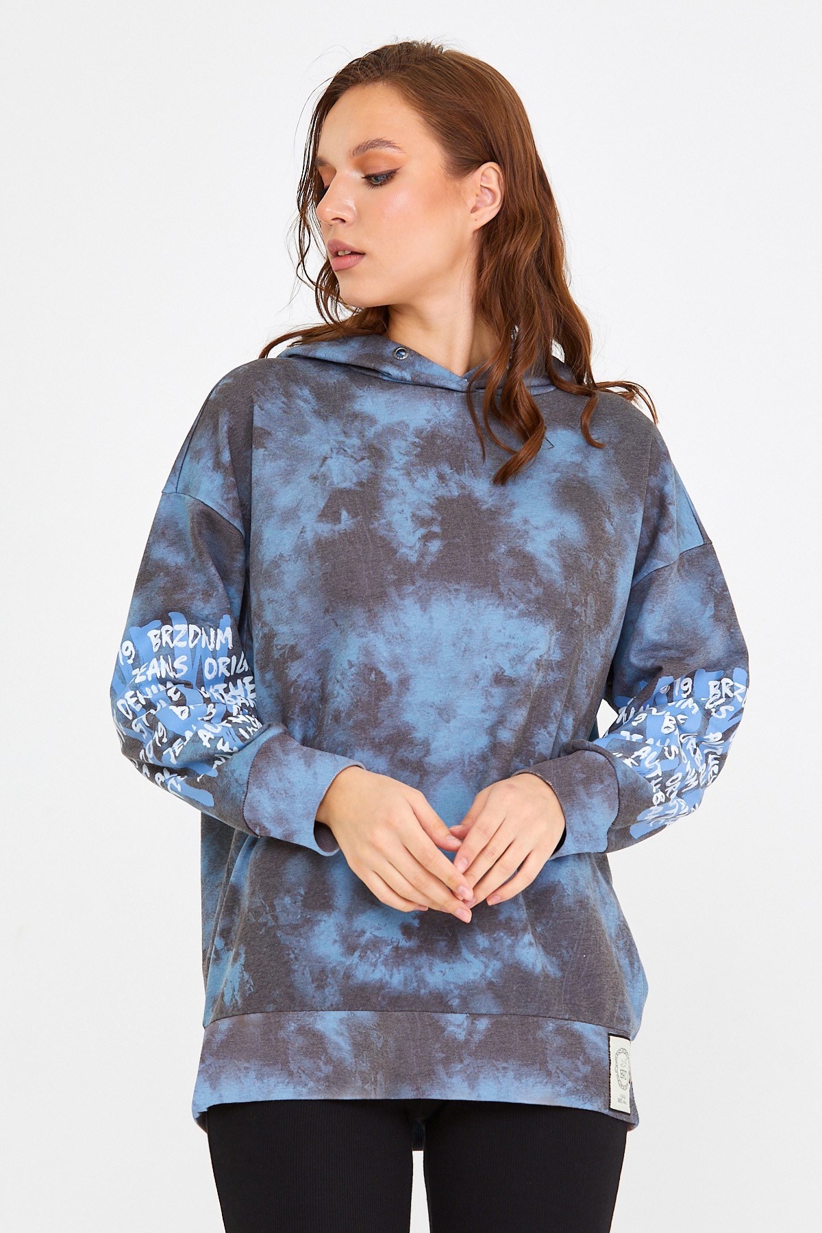 BRZ Collection Unisex Oversize Kapüşonlu Sweatshirt
