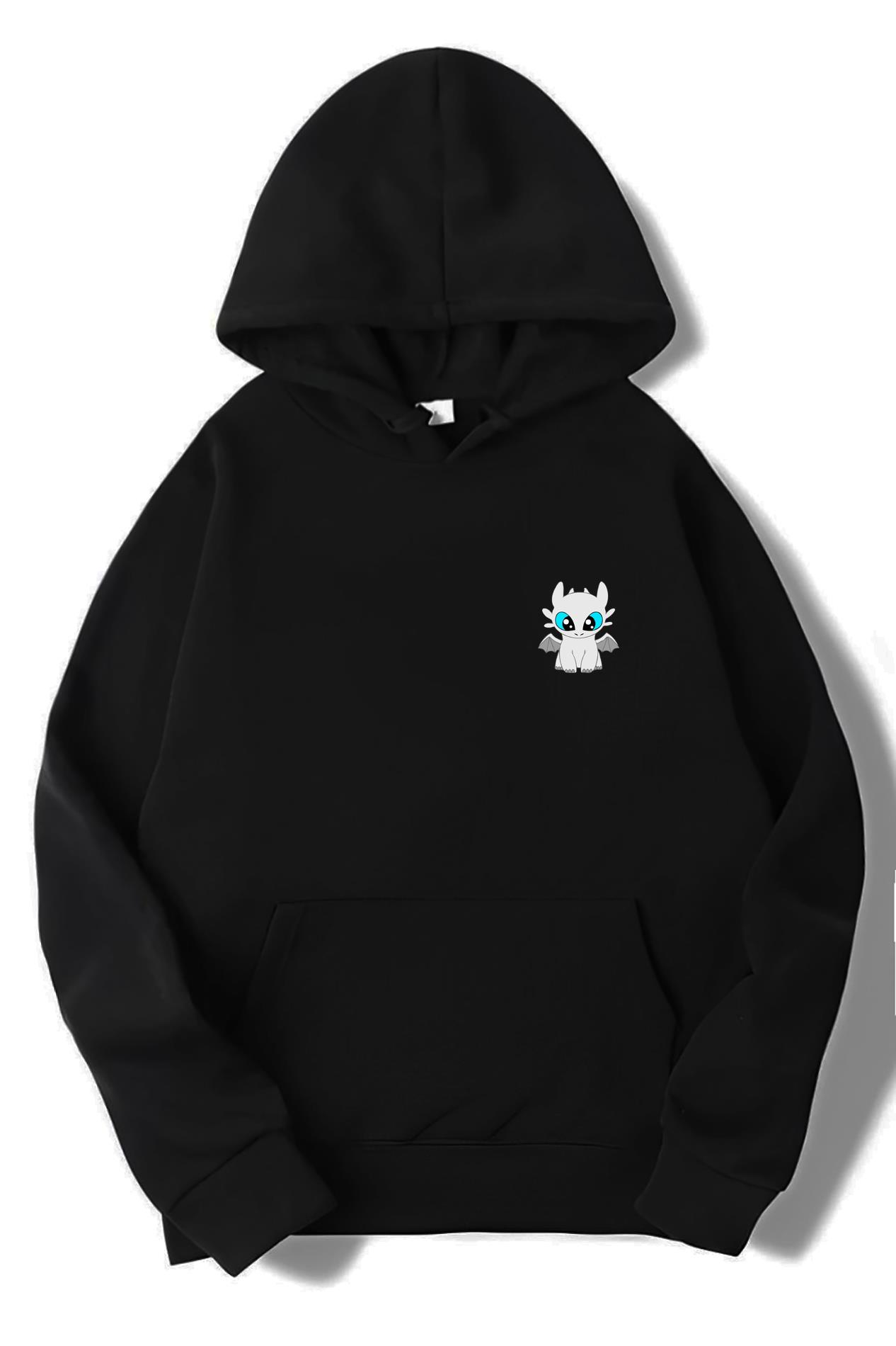 BRZ Collection Unisex Oversize Light Fury Ejderhanı Nasıl Eğitirsin Hoodie