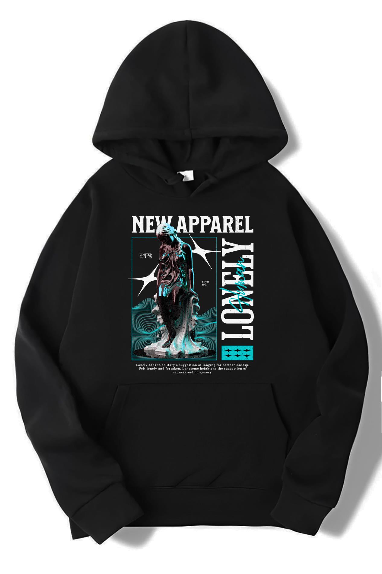 BRZ Collection Unisex Oversize Lonely Human Hoodie