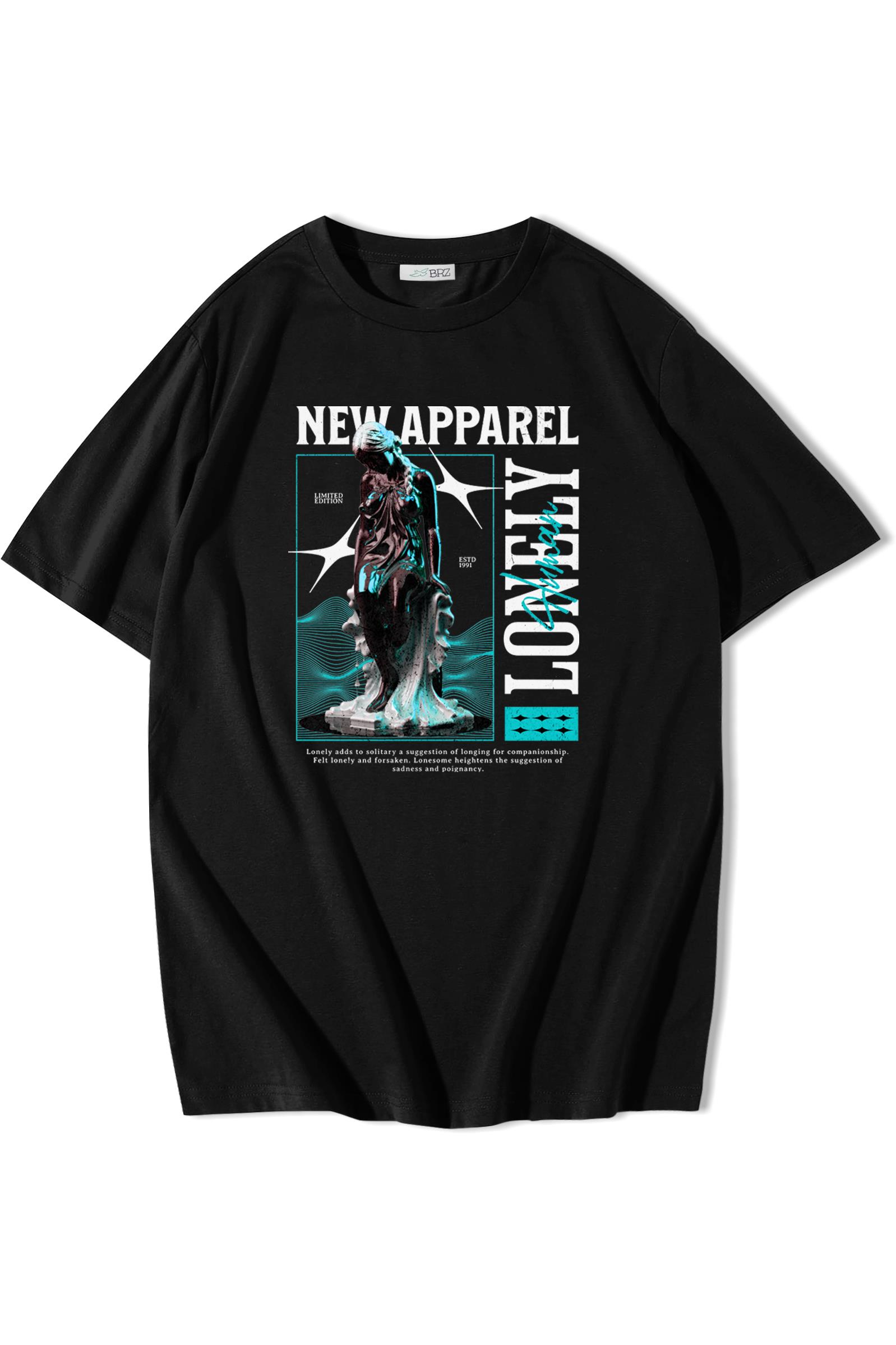 BRZ Collection Unisex Oversize Lonely Human T-shirt