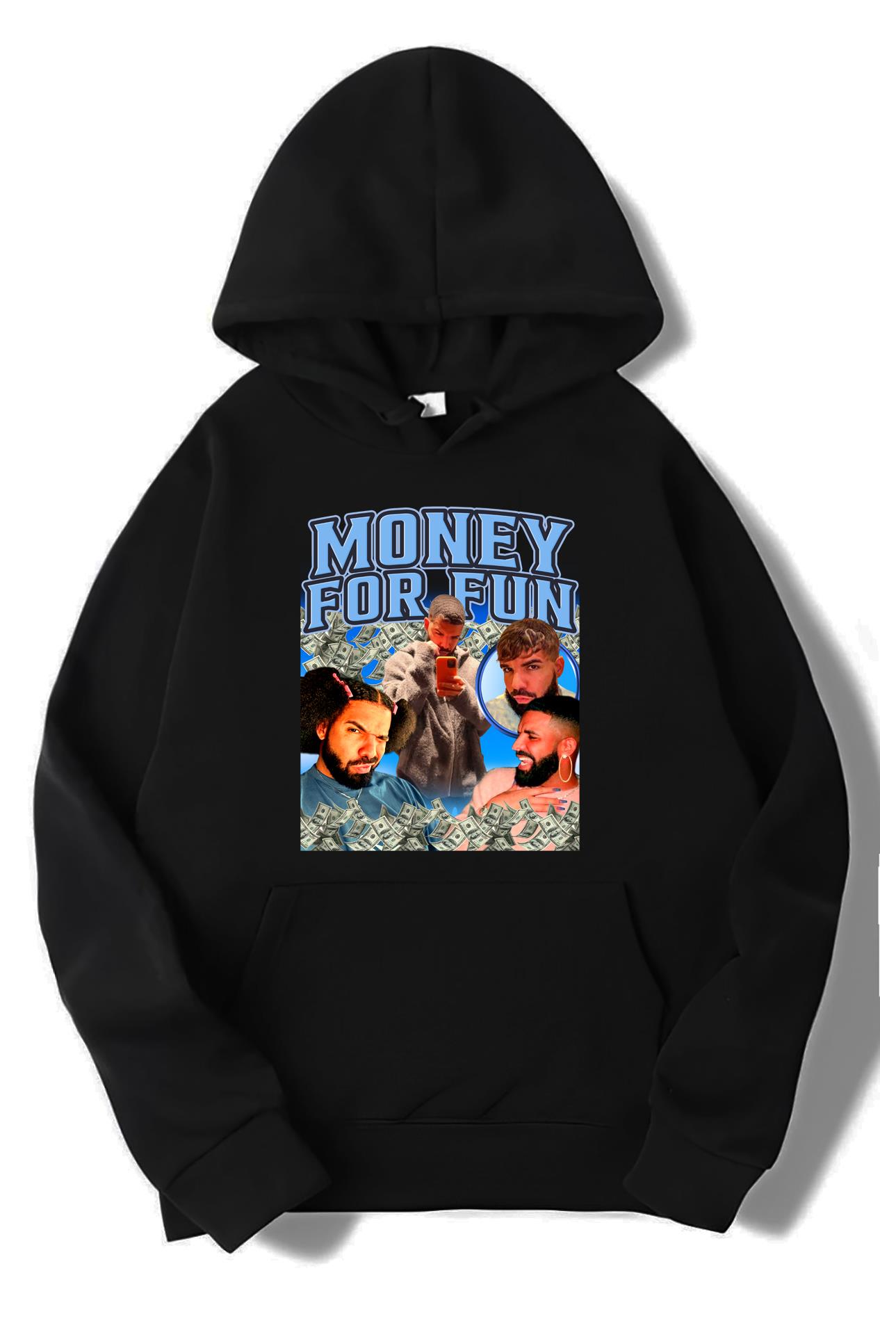 BRZ Collection Unisex Oversize Money For Fun Hoodie