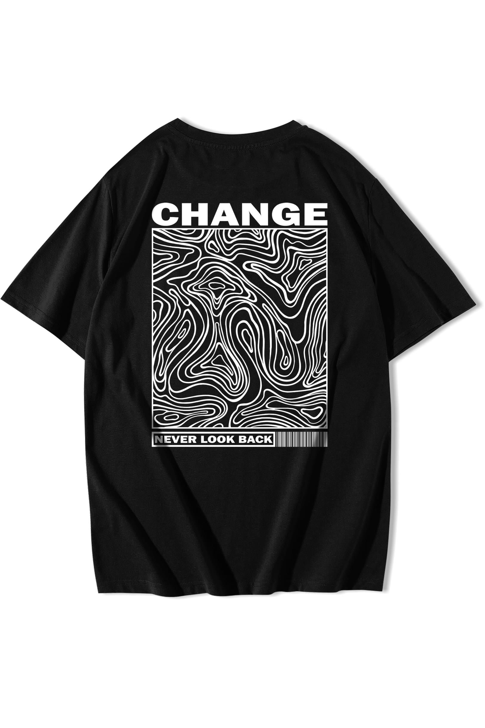 BRZ Collection Unisex Oversize Never Look Back T-shirt