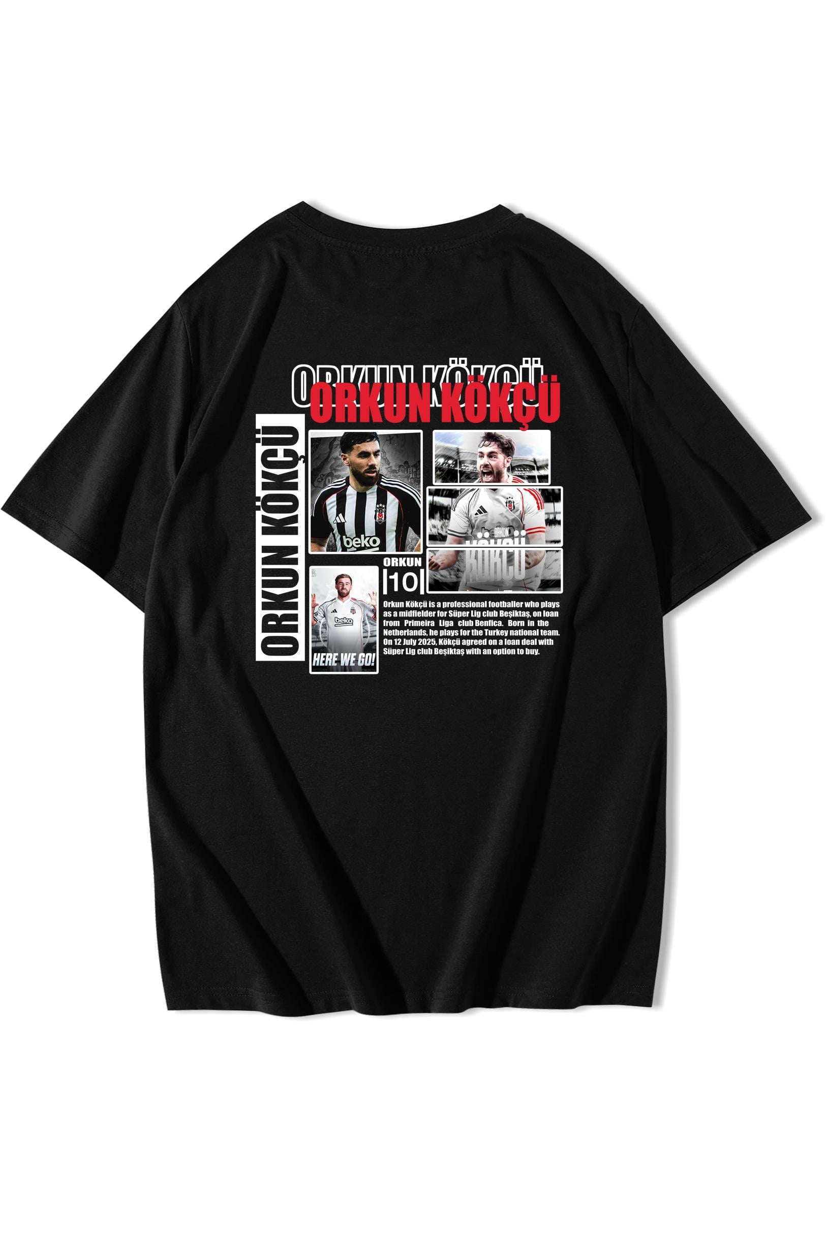 BRZ Collection Unisex Oversize Orkun Kökçü T-shirt Siyah