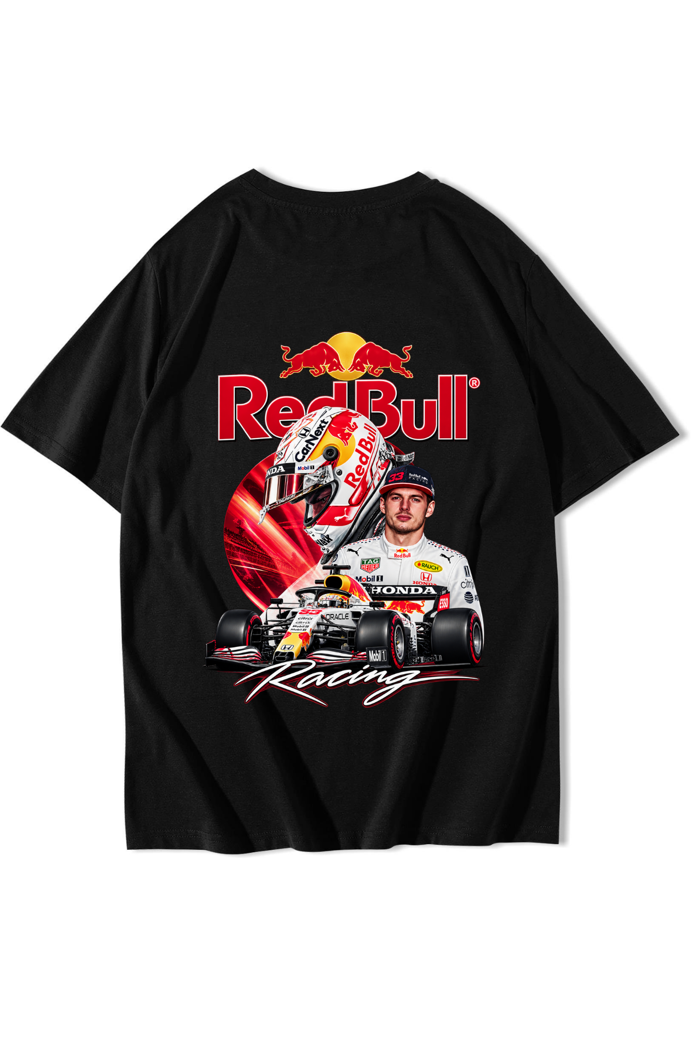 BRZ Collection Unisex Oversize Racing F1 Redbull T-shirt