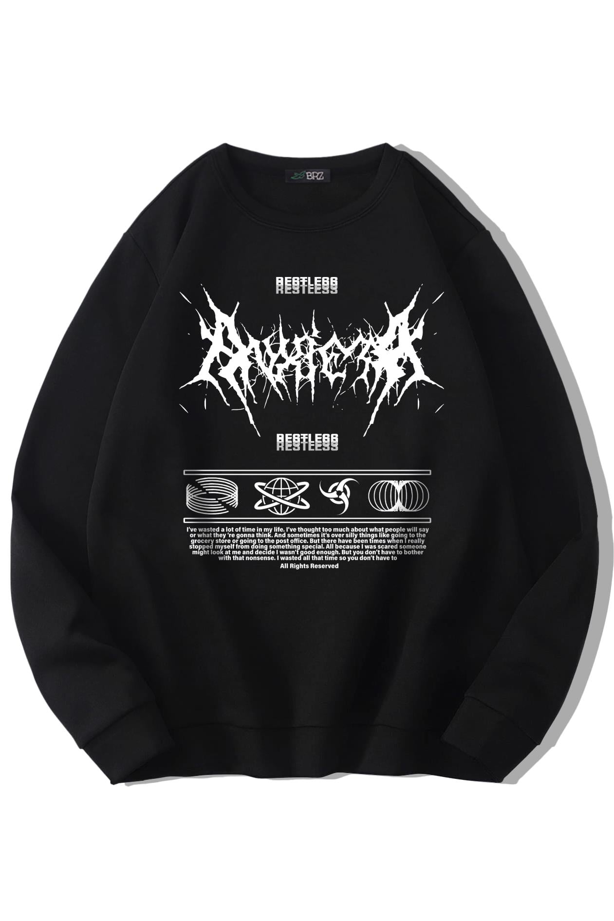 BRZ Collection Unisex Oversize Restless Sweatshirt