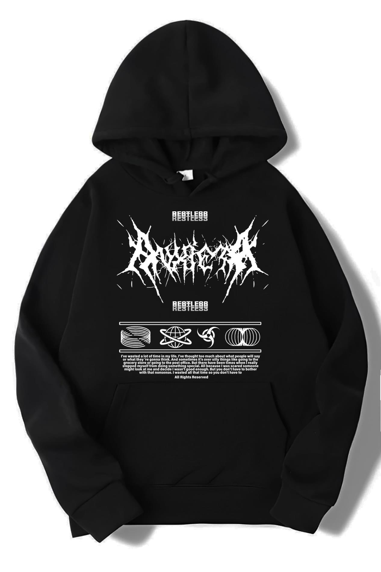 BRZ Collection Unisex Oversize Restless Hoodie