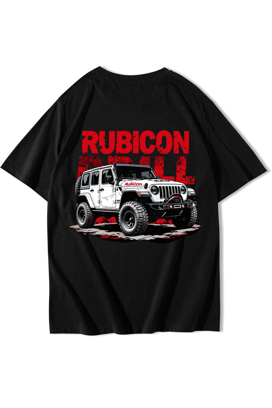 BRZ Collection Unisex Oversize Rubicon T-shirt Siyah