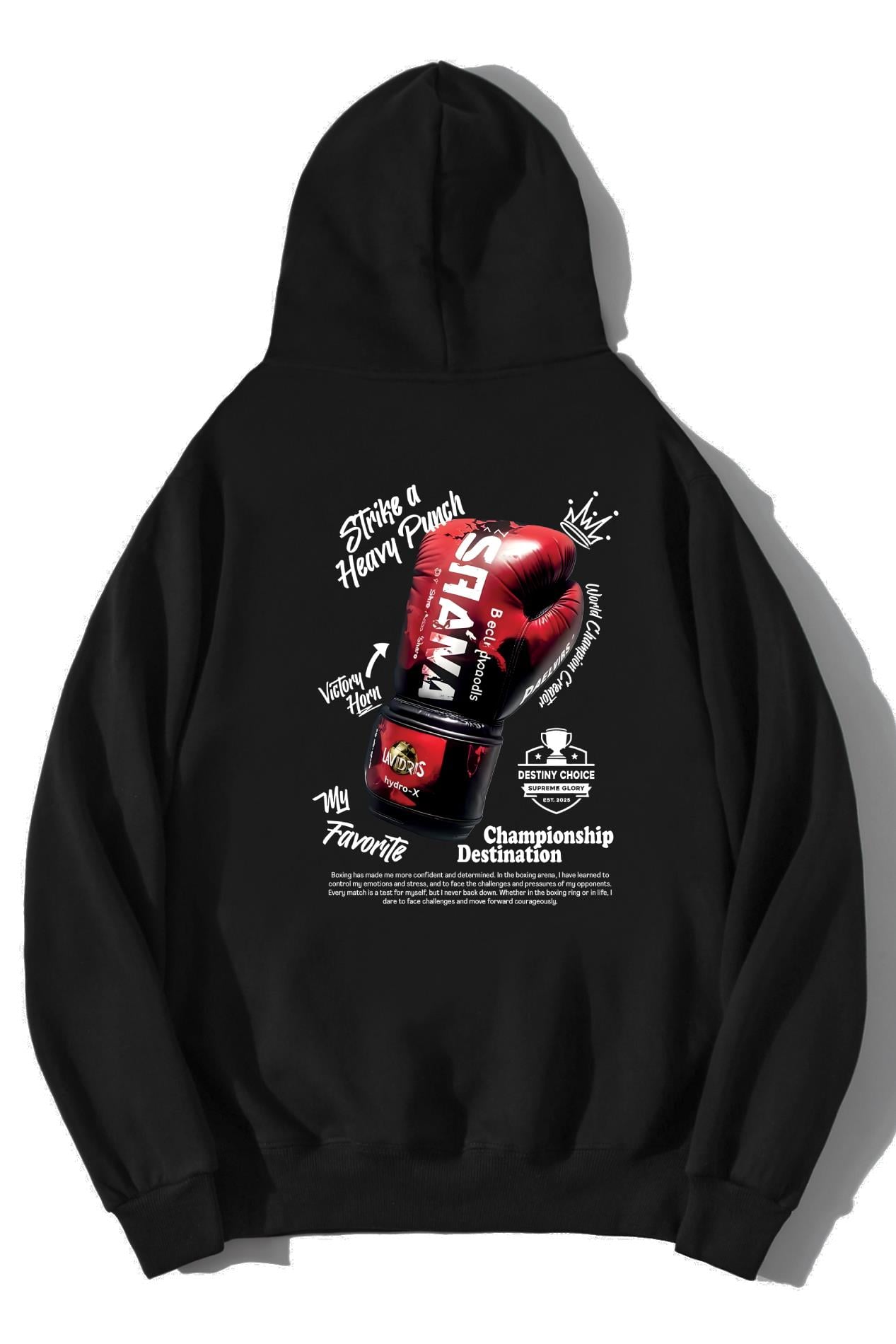 BRZ Collection Unisex Oversize Saana Boks Hoodie