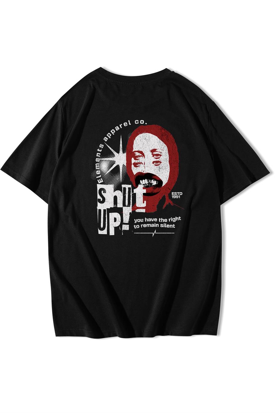 BRZ Collection Unisex Oversize Shut Up T-shirt