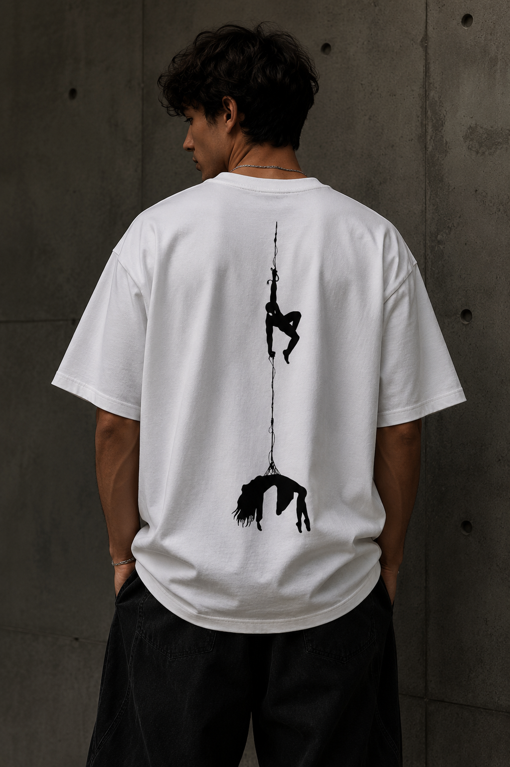 BRZ Collection Unisex Oversize Spider-Man Final Catch T-shirt BEYAZ