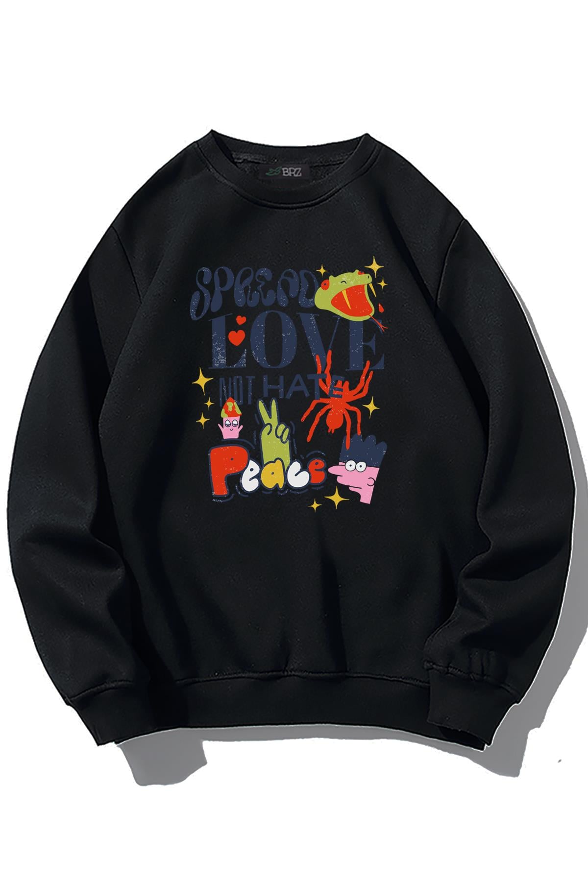 BRZ Collection Unisex Oversize Spread Love Sweatshirt