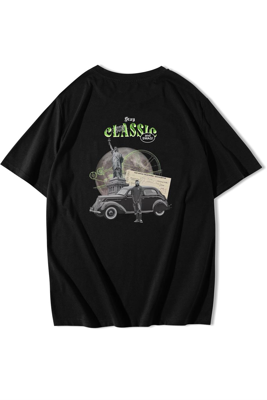 BRZ Collection Unisex Oversize Stay Classic T-shirt
