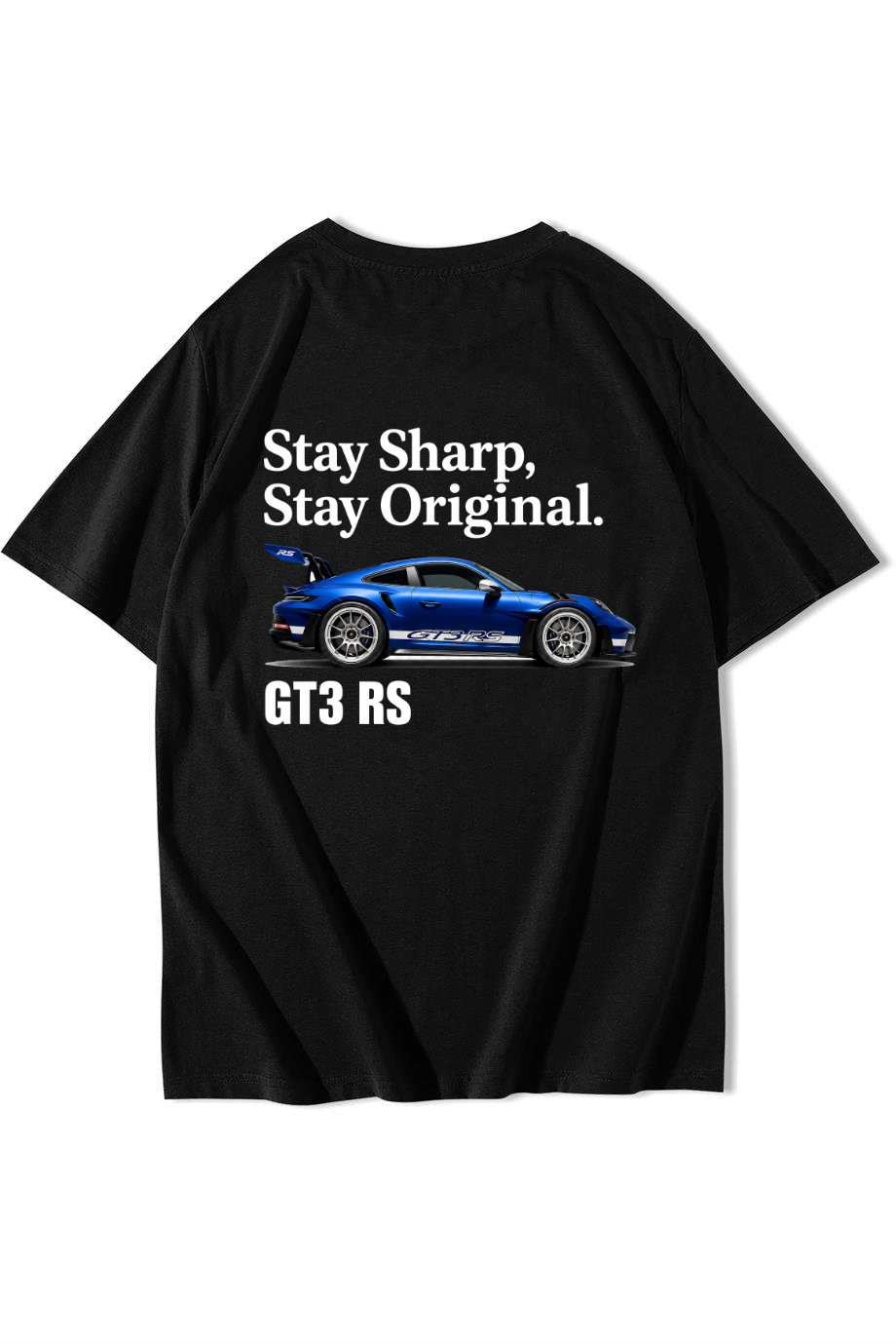 BRZ Collection Unisex Oversize Stay Sharp Stay Original T-shirt Siyah