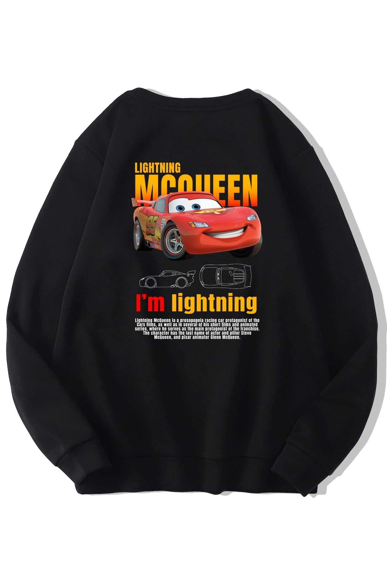 BRZ Collection Unisex Oversize (Sweatshirt) Şimşek McQueen (Sweatshirt)