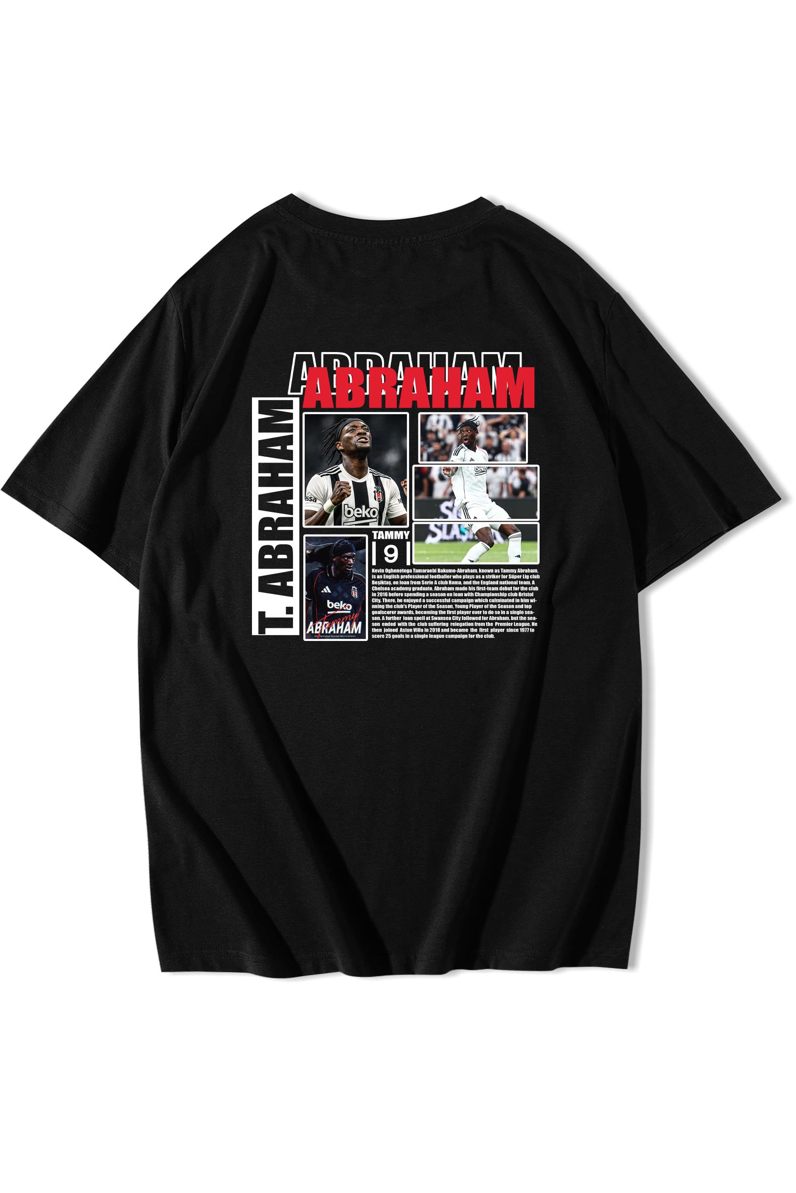BRZ Collection Unisex Oversize Tammy Abraham T-shirt Siyah
